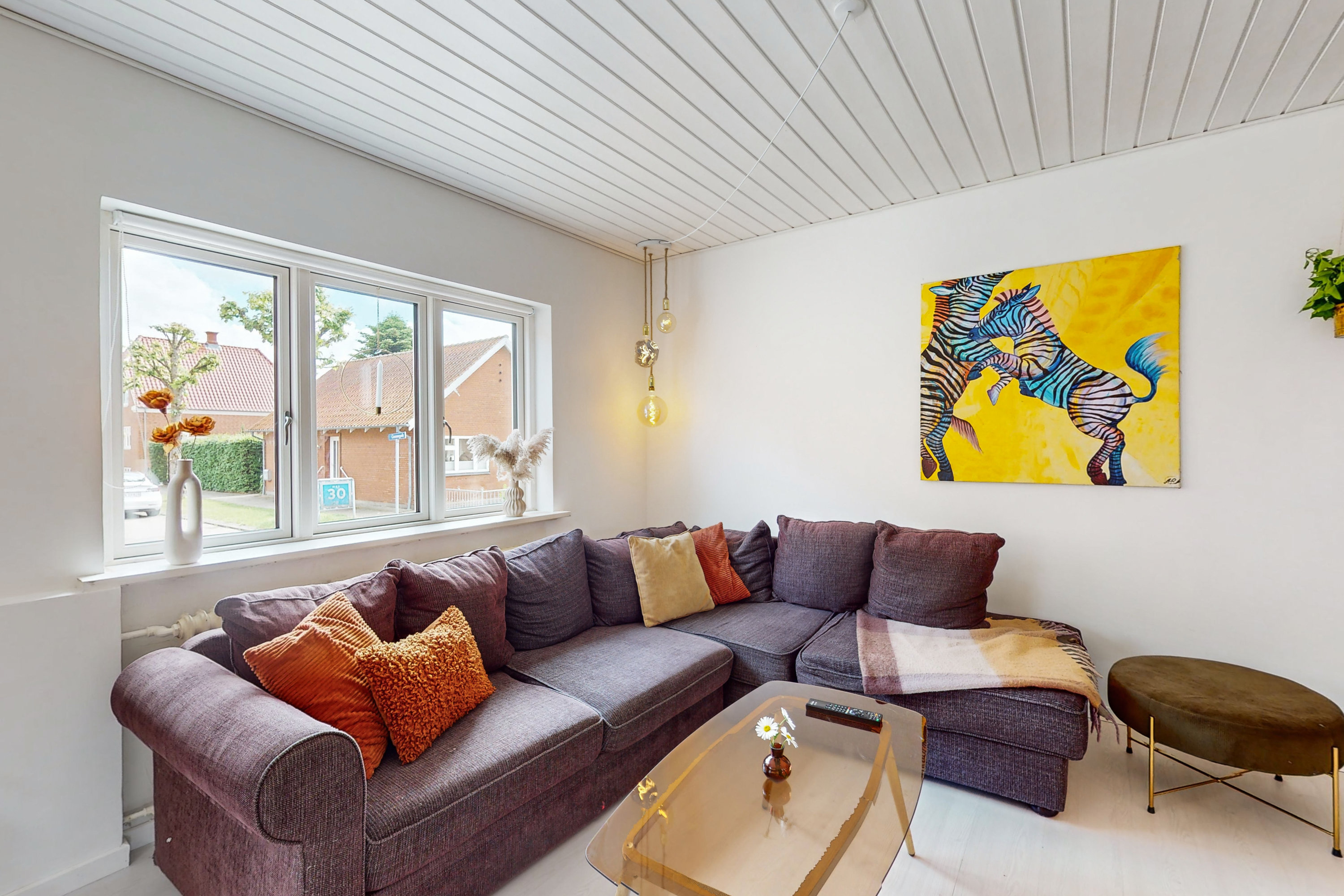 Fremhævet stue/køkken/alrum billede i fuldskærmstilstand. Billede af Nygade 27, 6900 Skjern