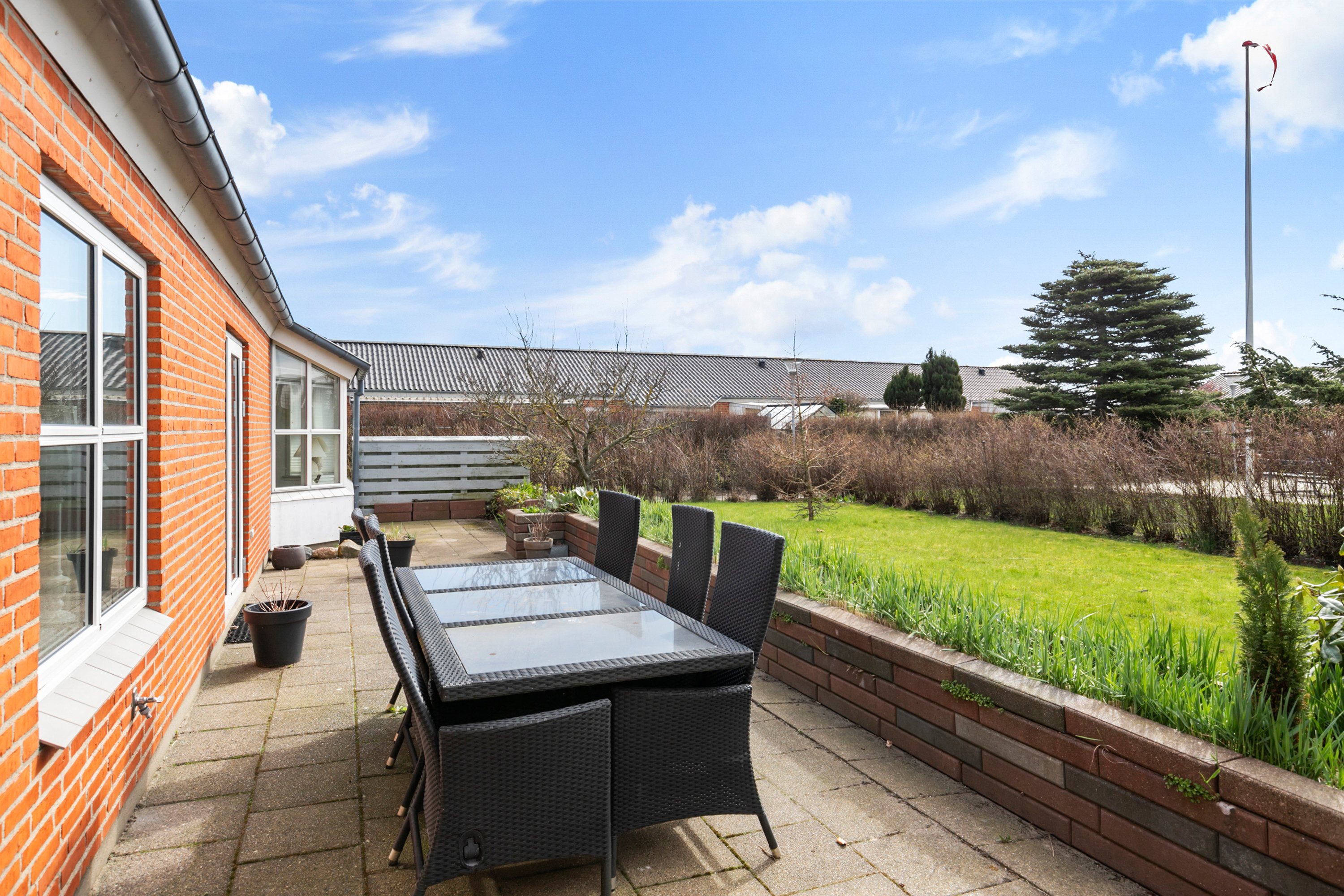 Fremhævet terrasse billede i fuldskærmstilstand. Billede af Tranebærvej 10B, 9440 Aabybro