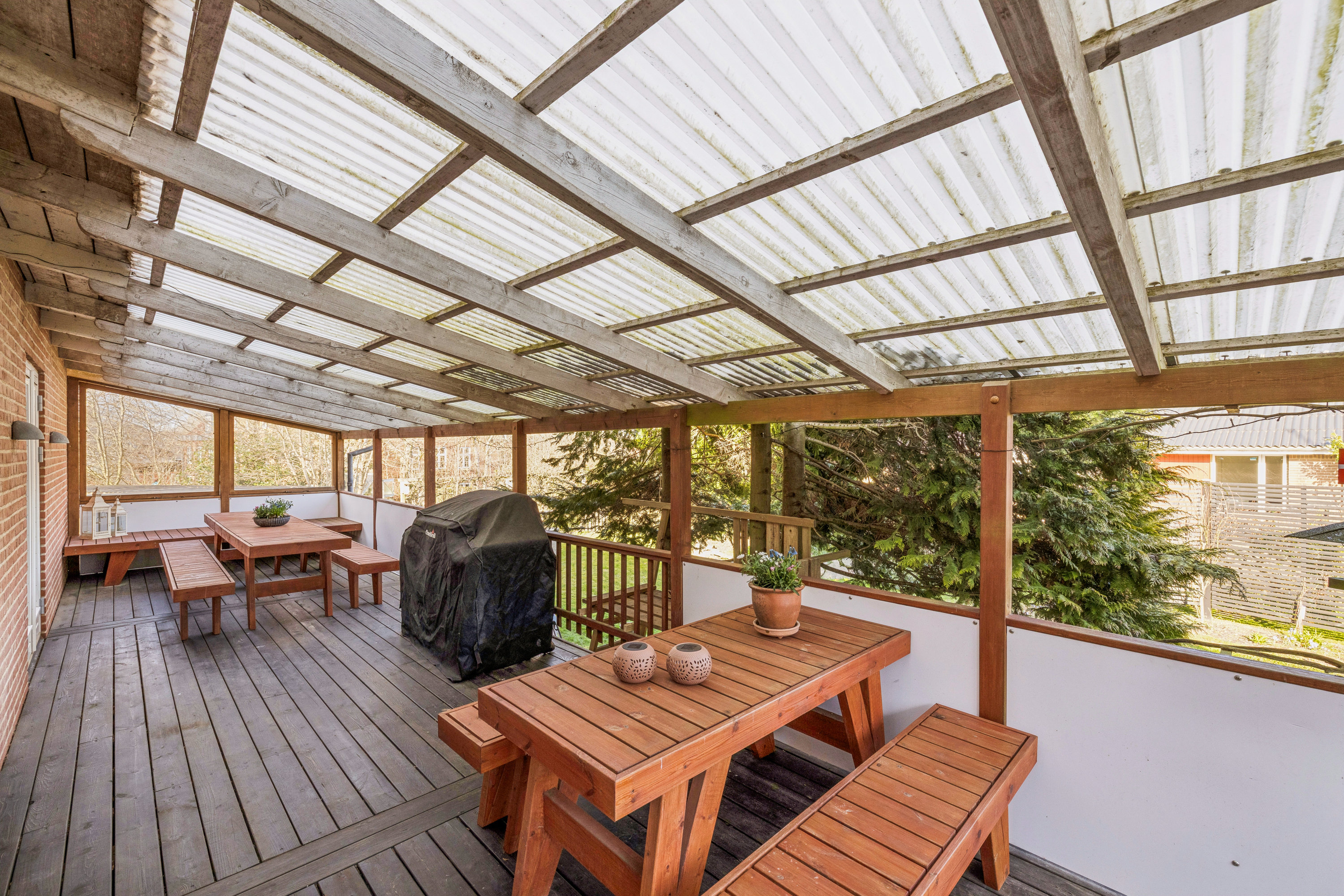 Fremhævet terrasse billede i fuldskærmstilstand. Billede af Vingevej 10, Ørum, 8830 Tjele