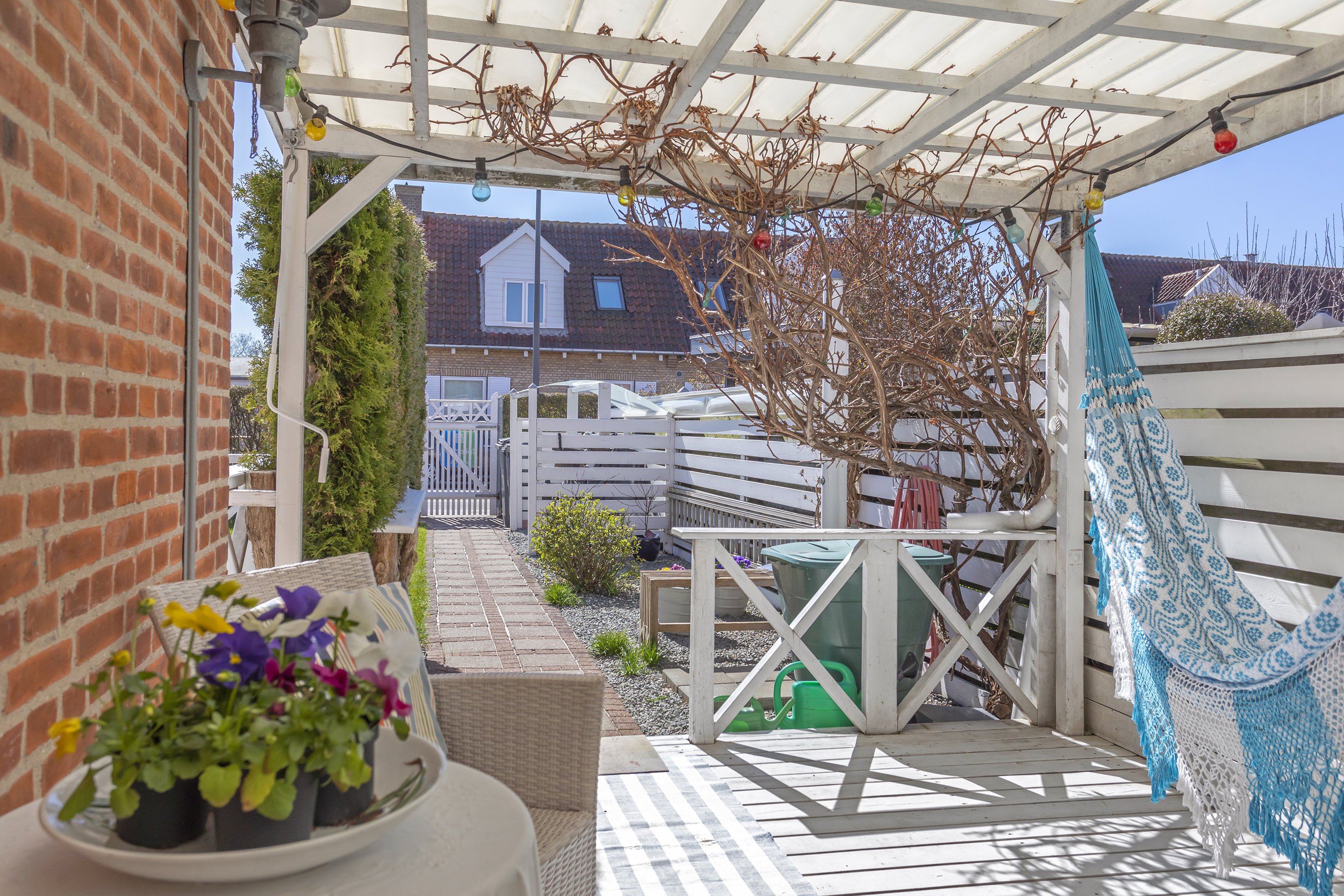 Fremhævet overdækket terrasse billede i fuldskærmstilstand. Billede af Grønagervej 37, 2300 København S