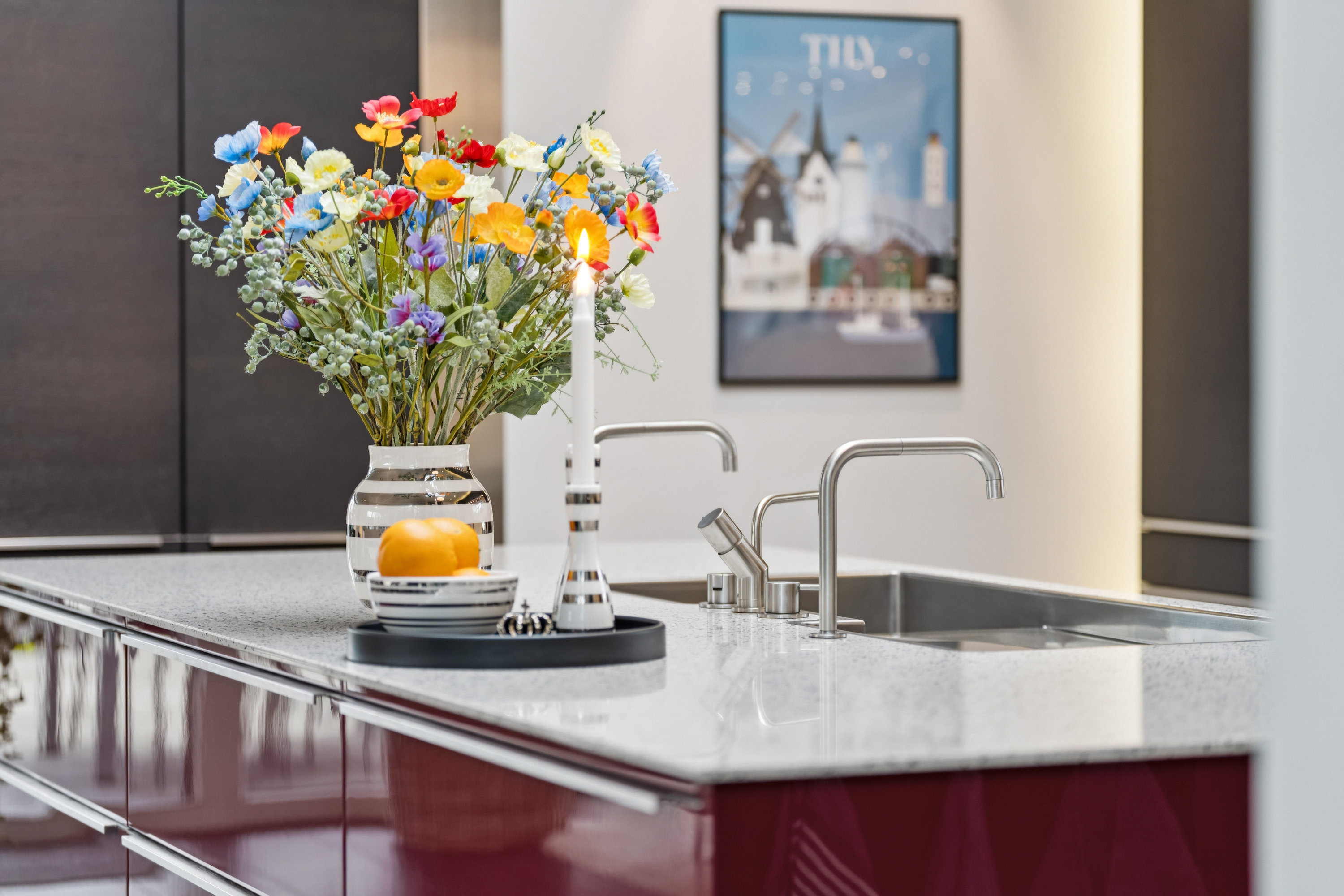 Fremhævet køkken billede i fuldskærmstilstand. Billede af Davids Alle 3, 9000 Aalborg