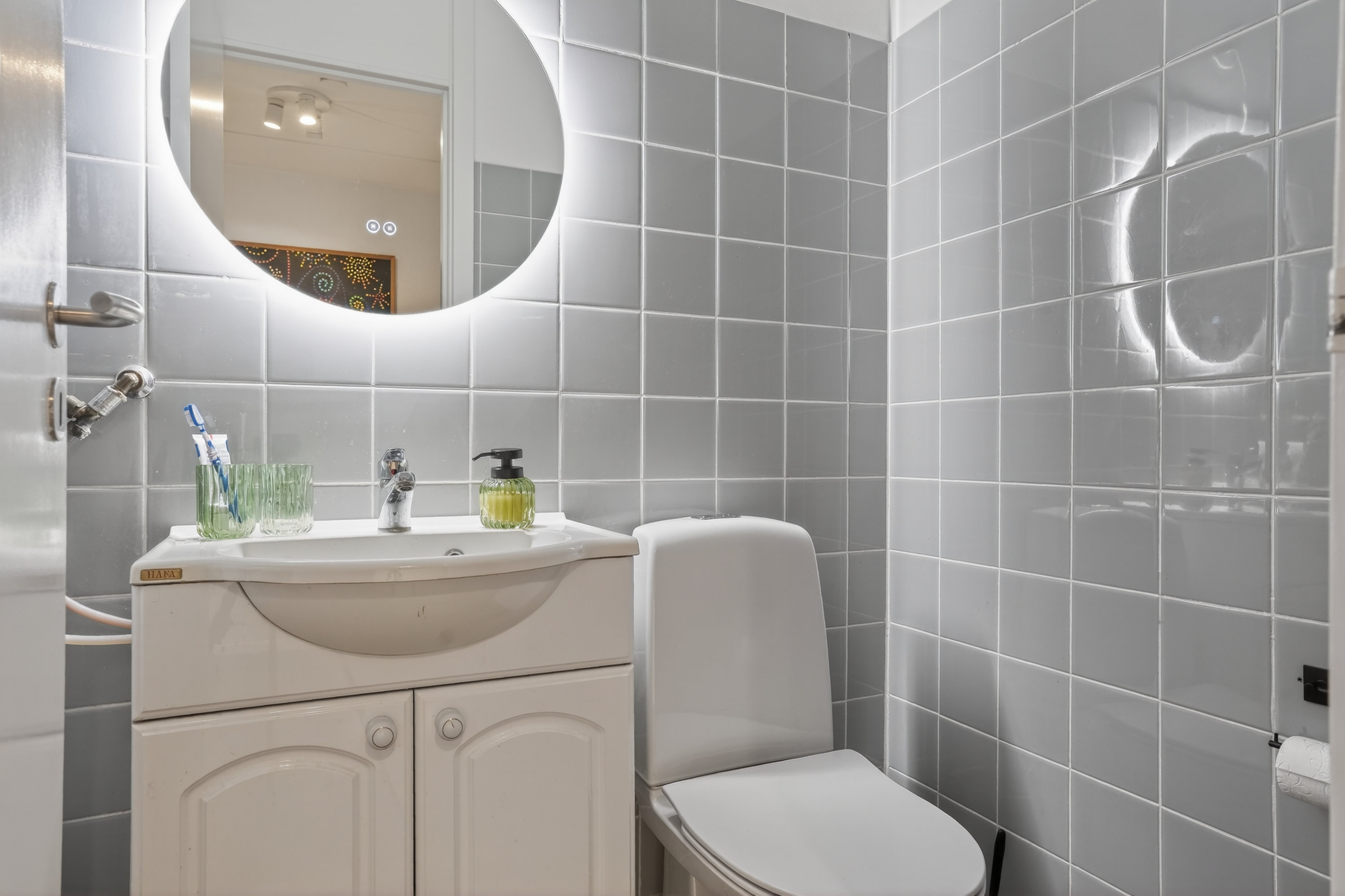 Fremhævet badeværelse billede i fuldskærmstilstand. Billede af Akacieparken 11B, 1. 55., 2680 Solrød Strand