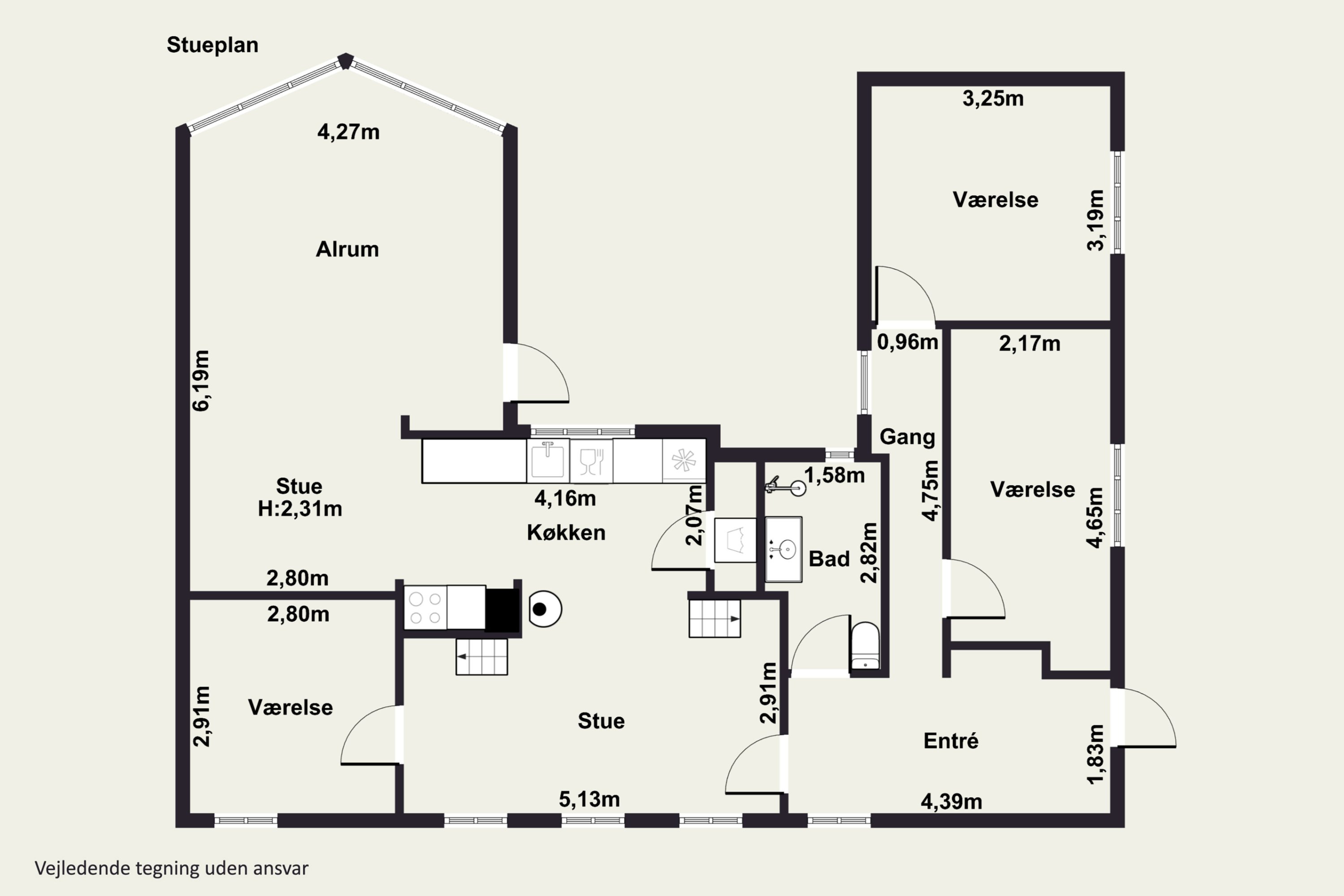 Plantegninger billede af Nyrupvej 139, 4400 Kalundborg