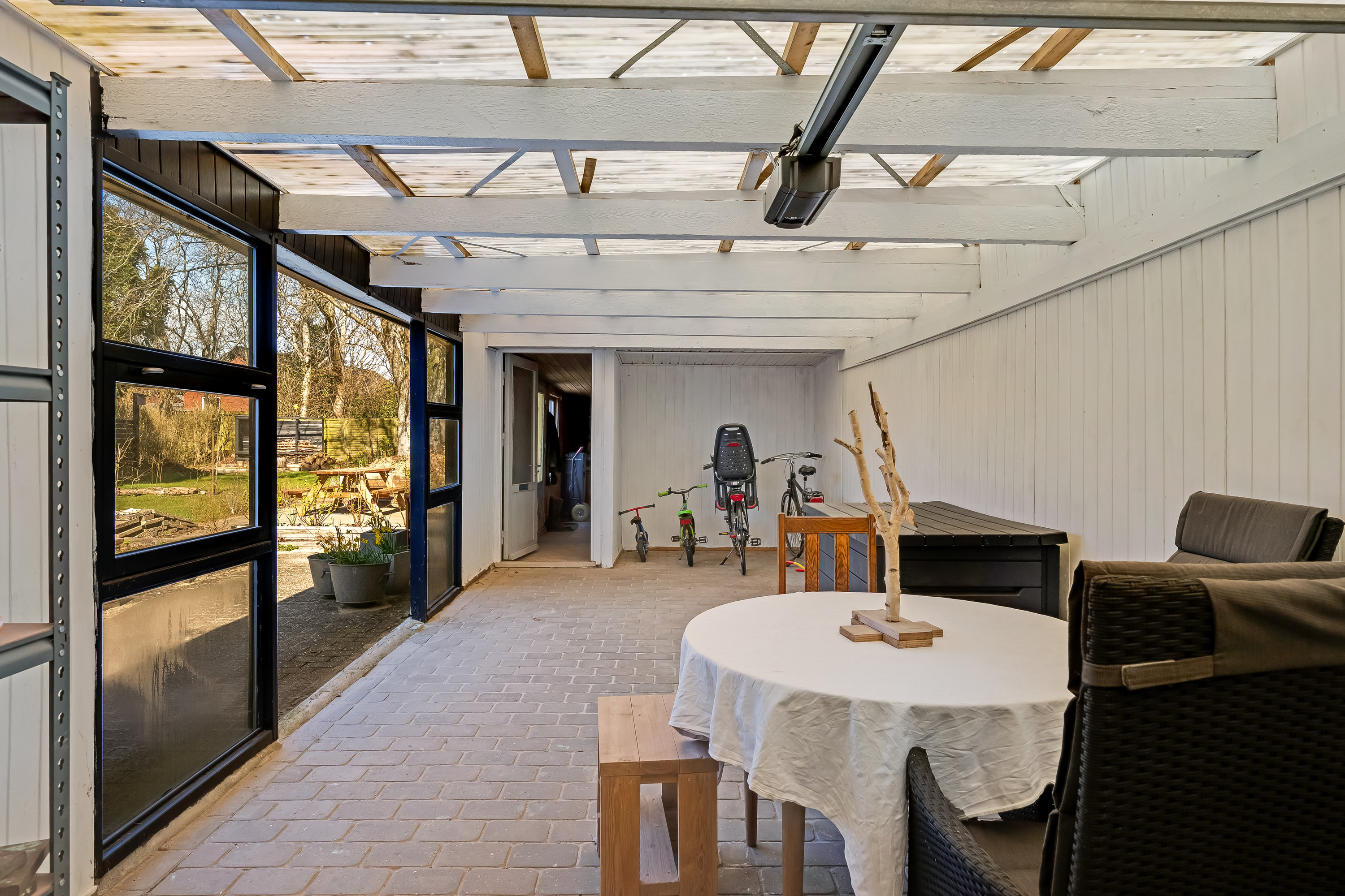 Fremhævet overdækket terrasse billede i fuldskærmstilstand. Billede af Kingosvej 13, 6800 Varde