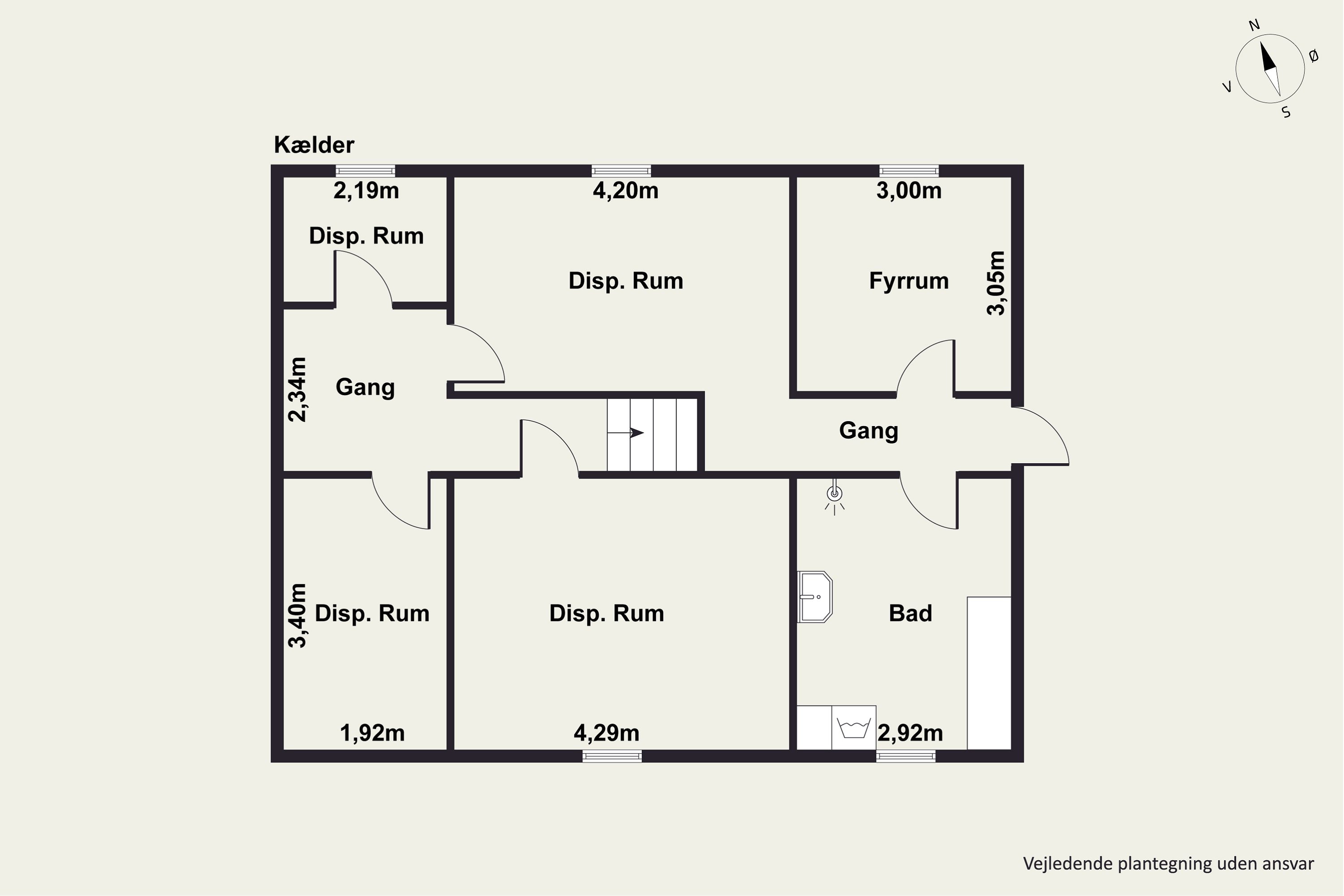 Plantegninger billede af Uggerhalnevej 75, Grindsted, 9310 Vodskov