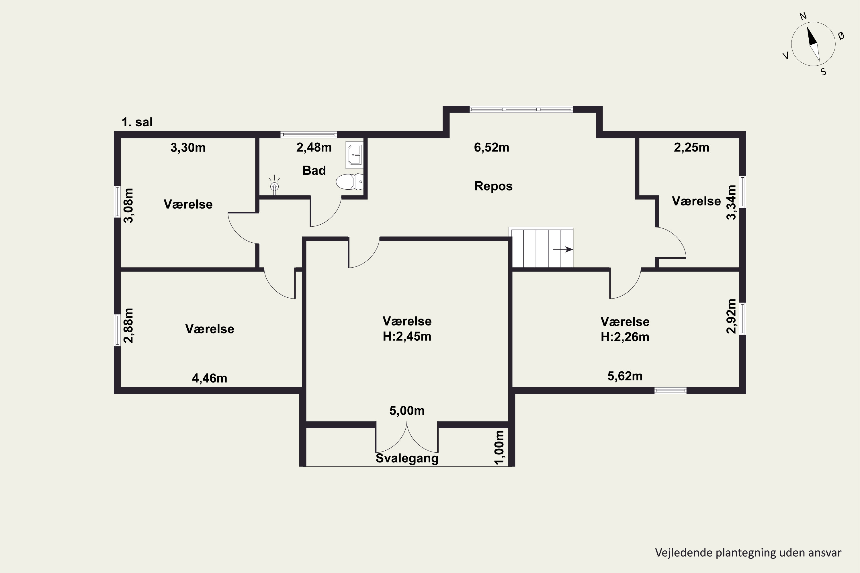 Plantegninger billede af Uggerhalnevej 75, Grindsted, 9310 Vodskov