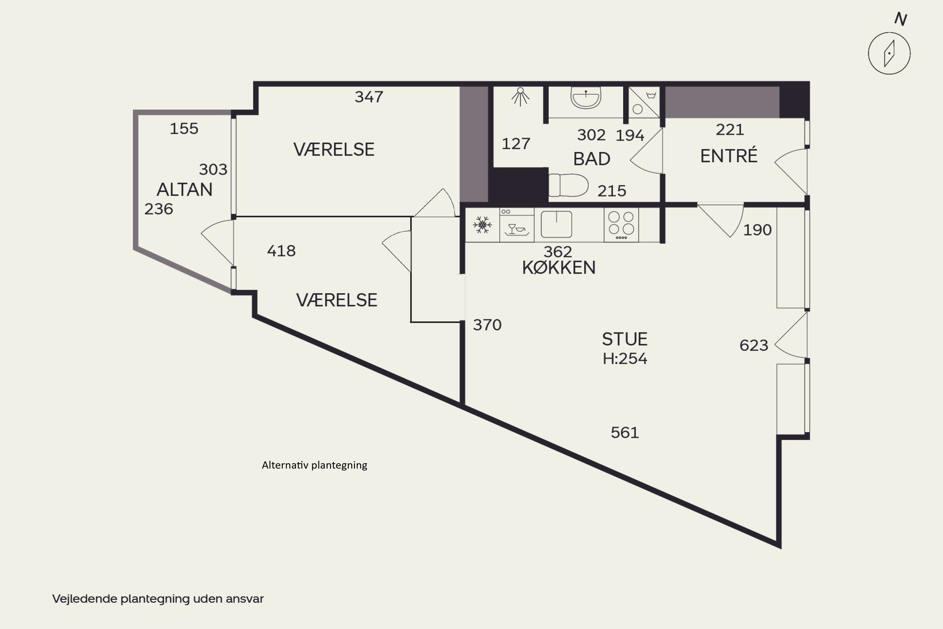 Plantegninger billede af Gråspurvevej 55, 5. 3., 2400 København NV