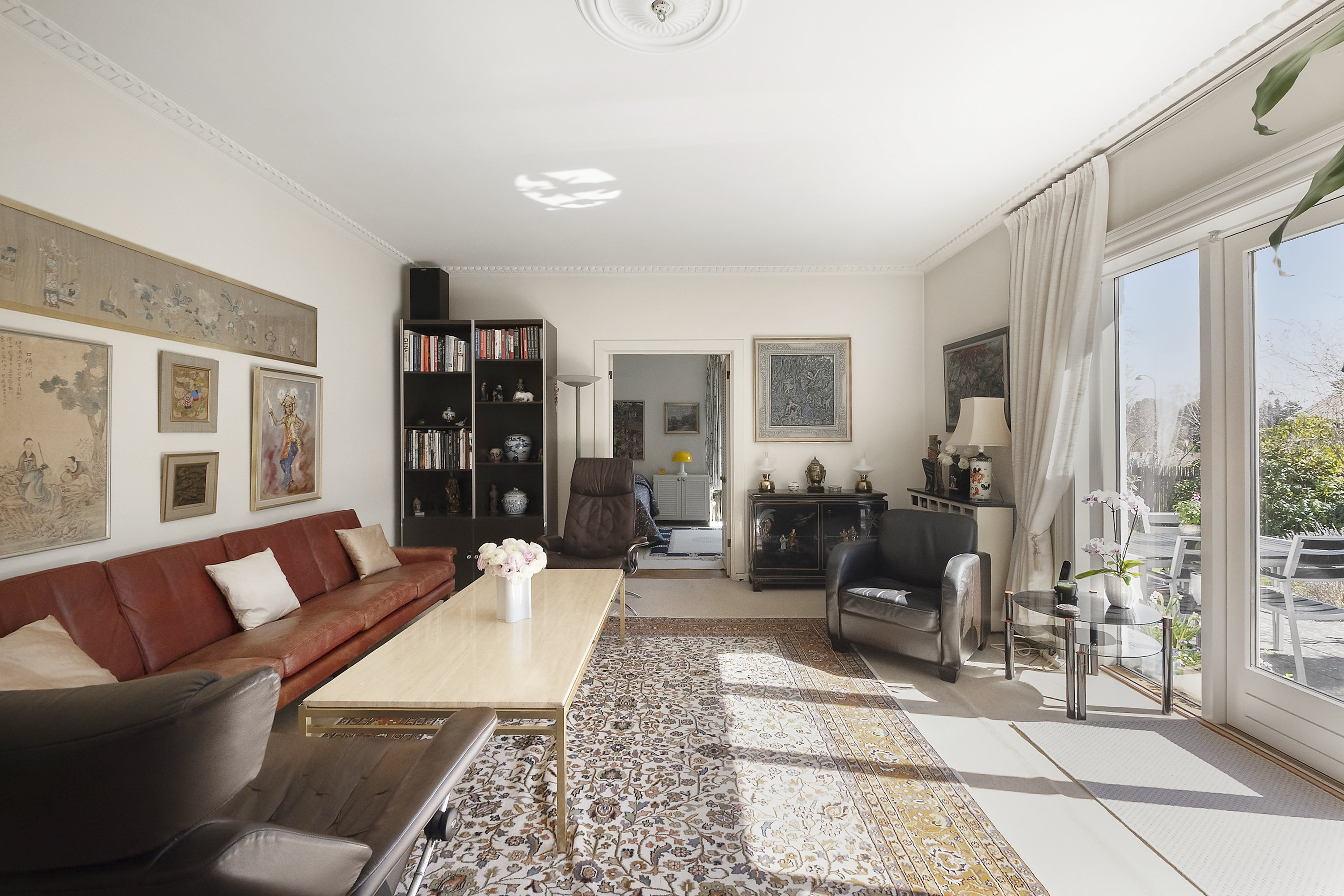 Fremhævet stue billede i fuldskærmstilstand. Billede af Hans Jensens Vej 17, 2900 Hellerup