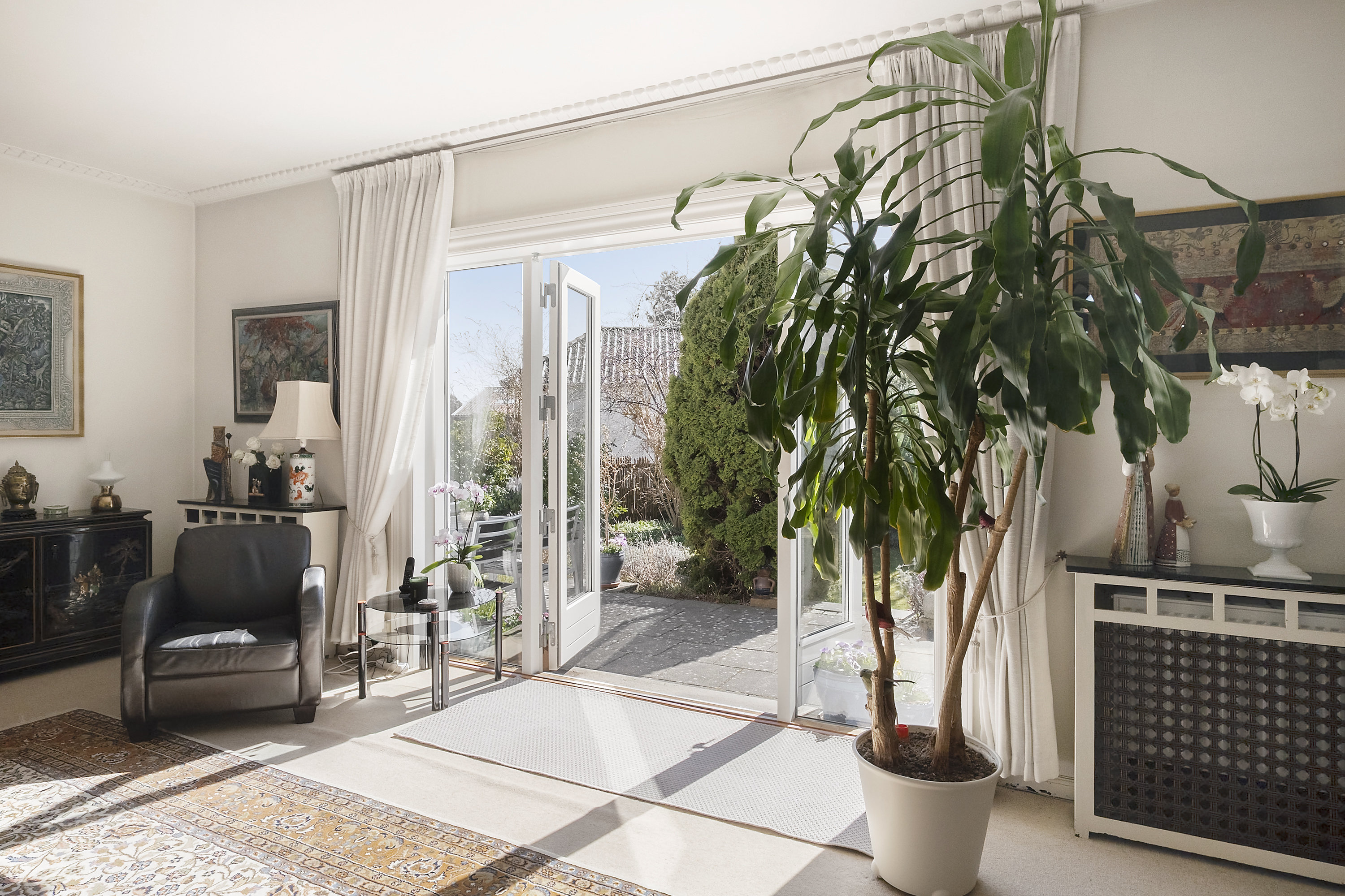 Fremhævet stue billede i fuldskærmstilstand. Billede af Hans Jensens Vej 17, 2900 Hellerup