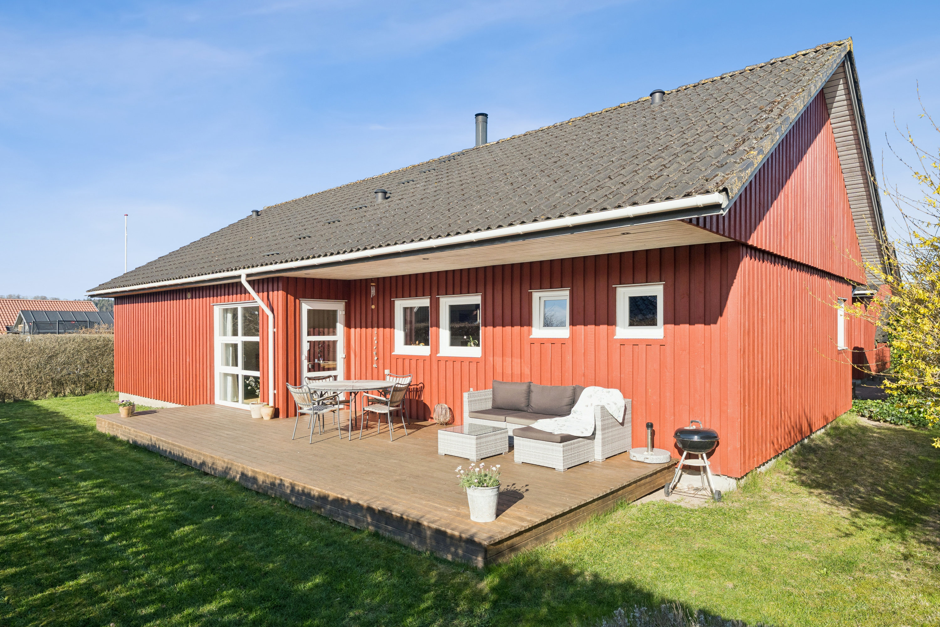 Fremhævet terrasse billede i fuldskærmstilstand. Billede af Hagenstrupparken 27, 8860 Ulstrup