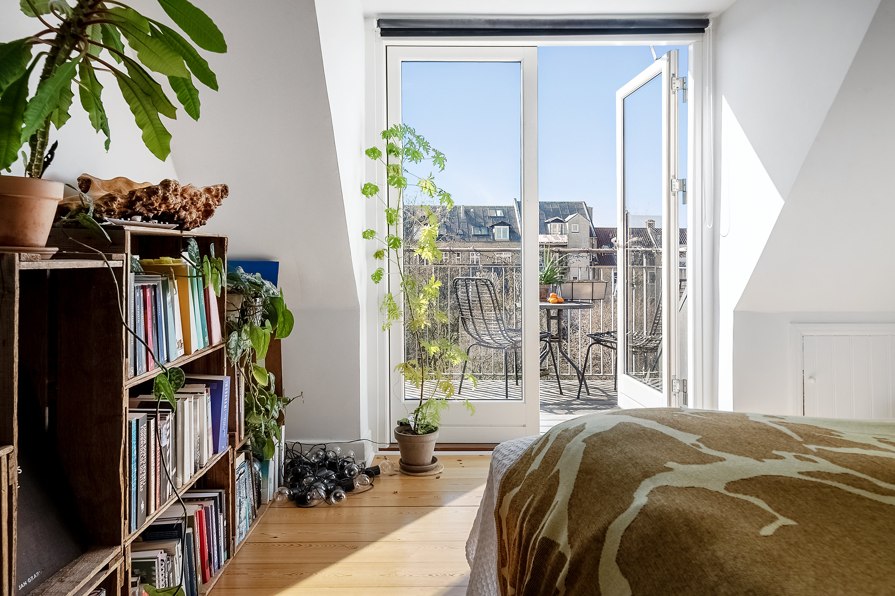 Fremhævet soveværelse billede i fuldskærmstilstand. Billede af Ivar Huitfeldts Gade 25, 4. th., Trøjborg, 8200 Aarhus N