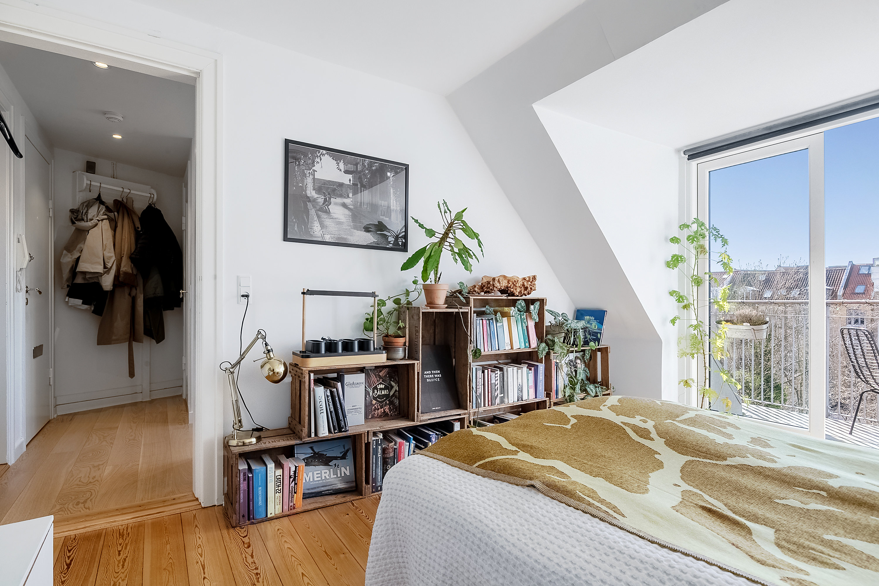 Fremhævet soveværelse billede i fuldskærmstilstand. Billede af Ivar Huitfeldts Gade 25, 4. th., Trøjborg, 8200 Aarhus N