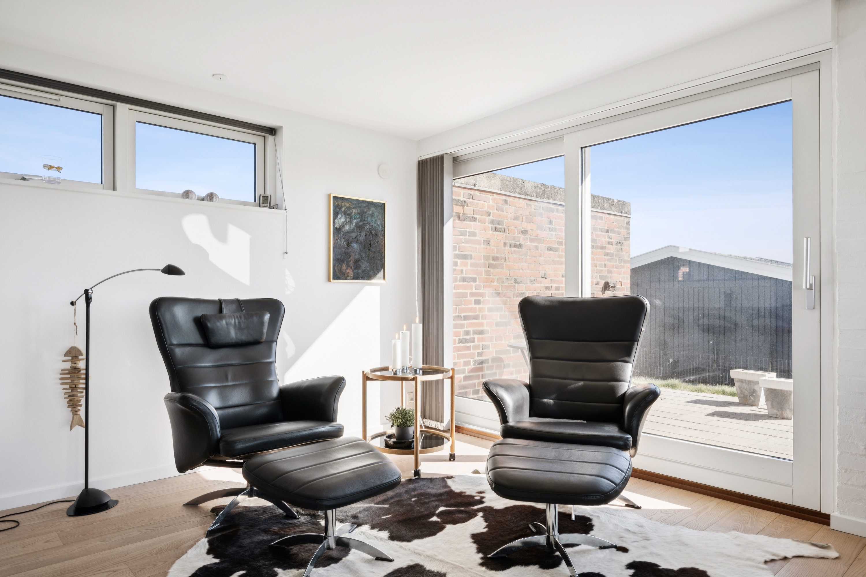 Fremhævet stue billede i fuldskærmstilstand. Billede af Solbakken 21, Skødshoved Bro, 8420 Knebel