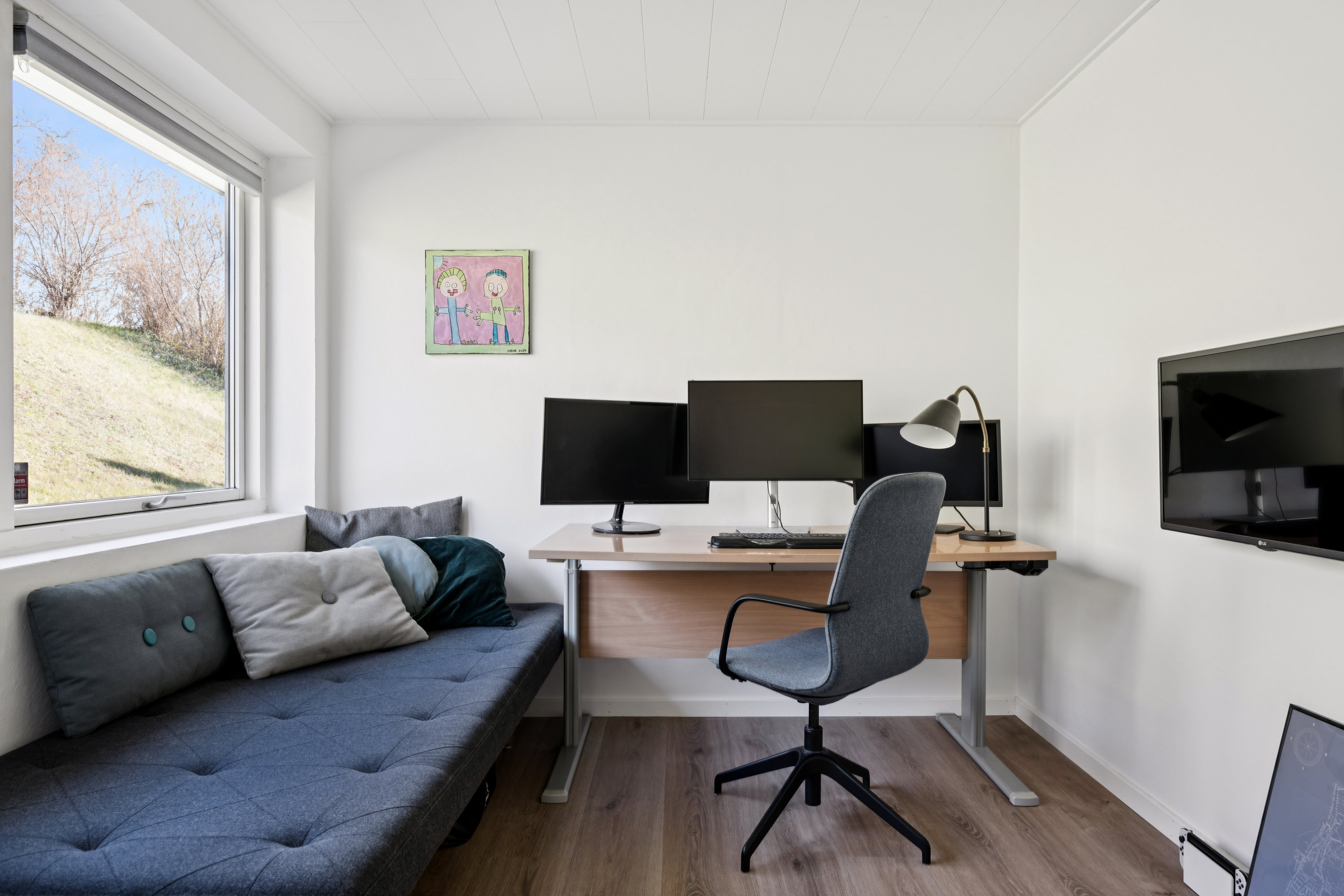 Fremhævet stue billede i fuldskærmstilstand. Billede af Skansebakken 8, 8400 Ebeltoft