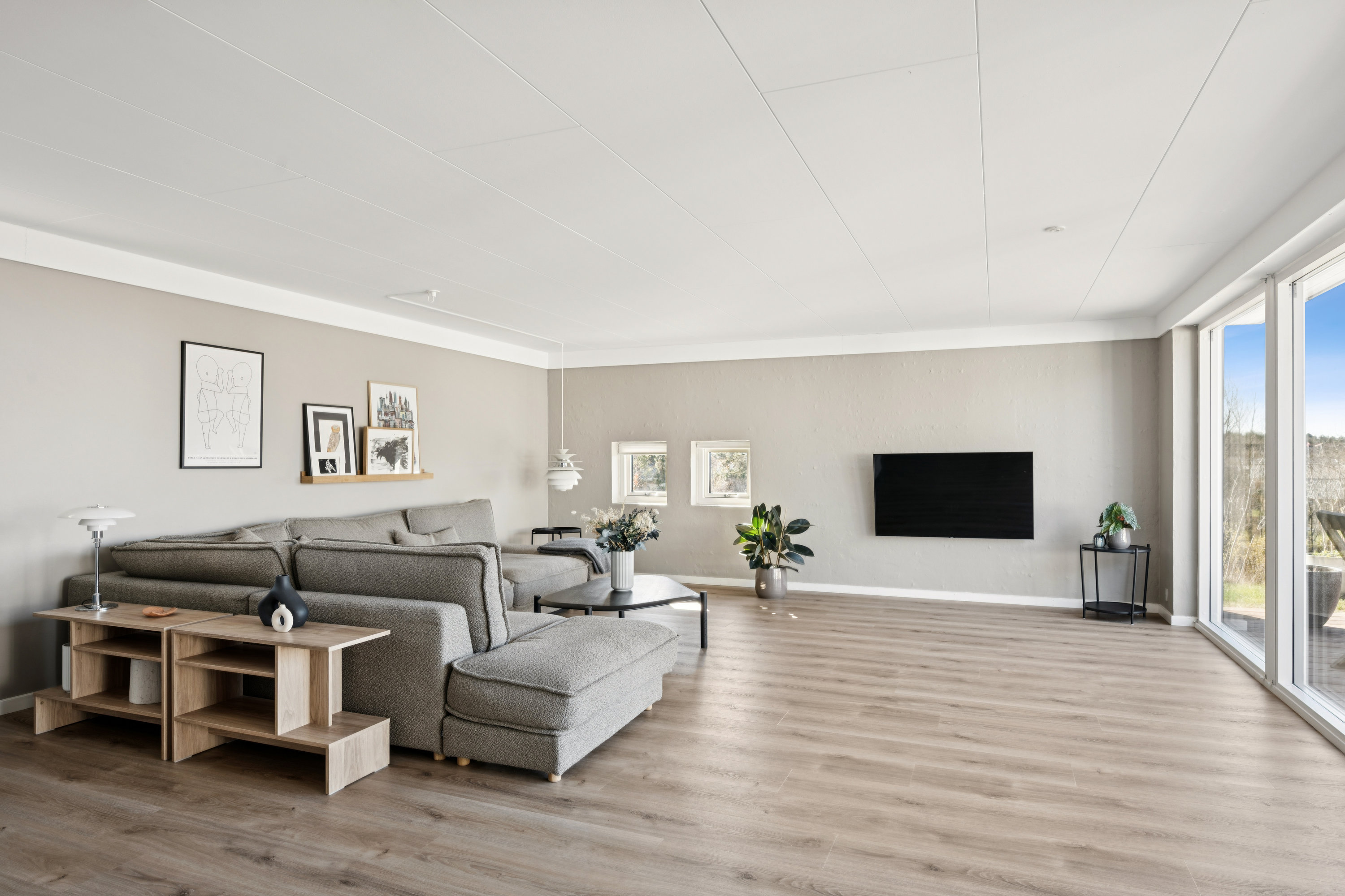 Fremhævet stue billede i fuldskærmstilstand. Billede af Skansebakken 8, 8400 Ebeltoft