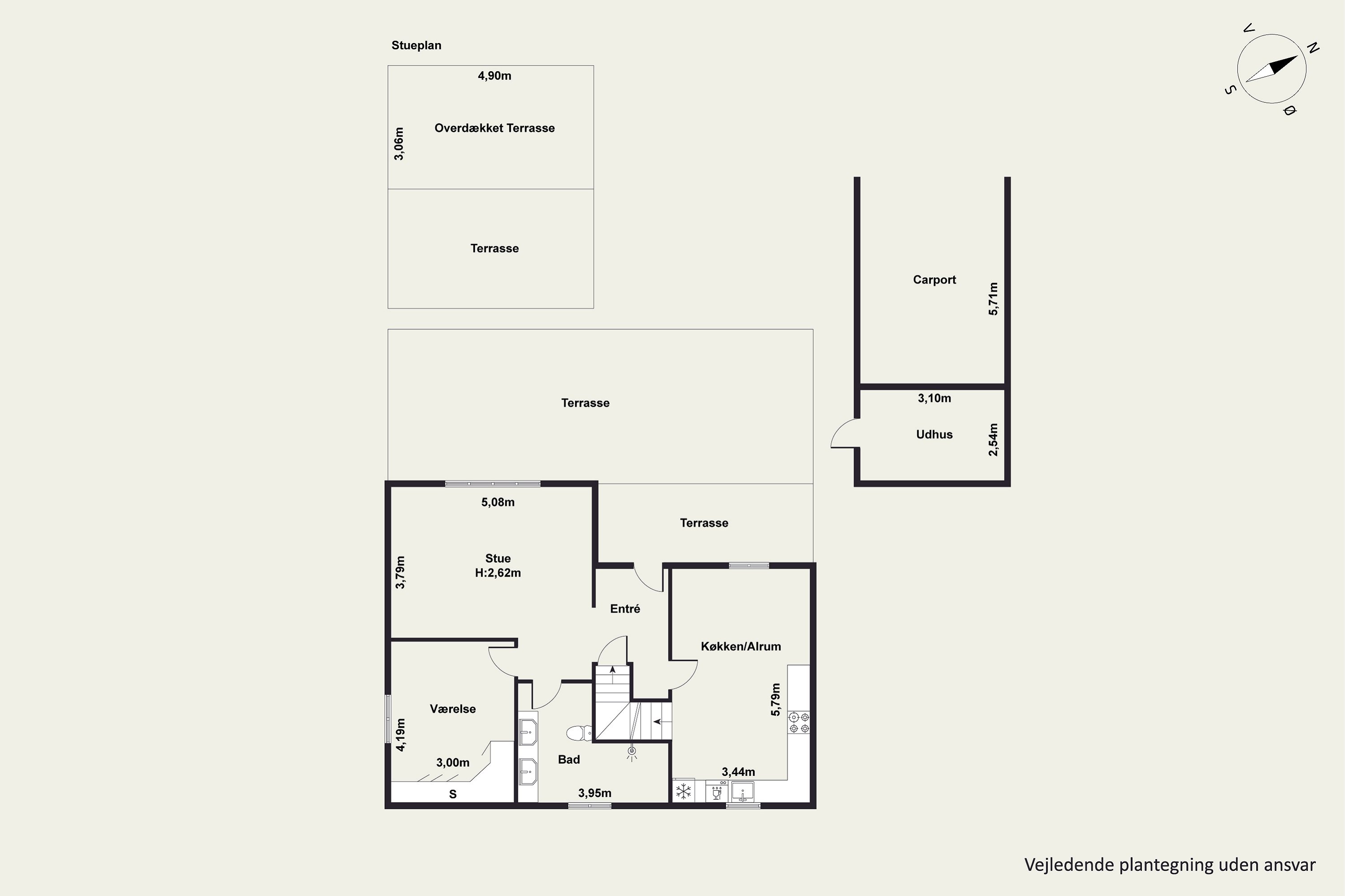 Plantegninger billede af Koldingvej 125, 8800 Viborg