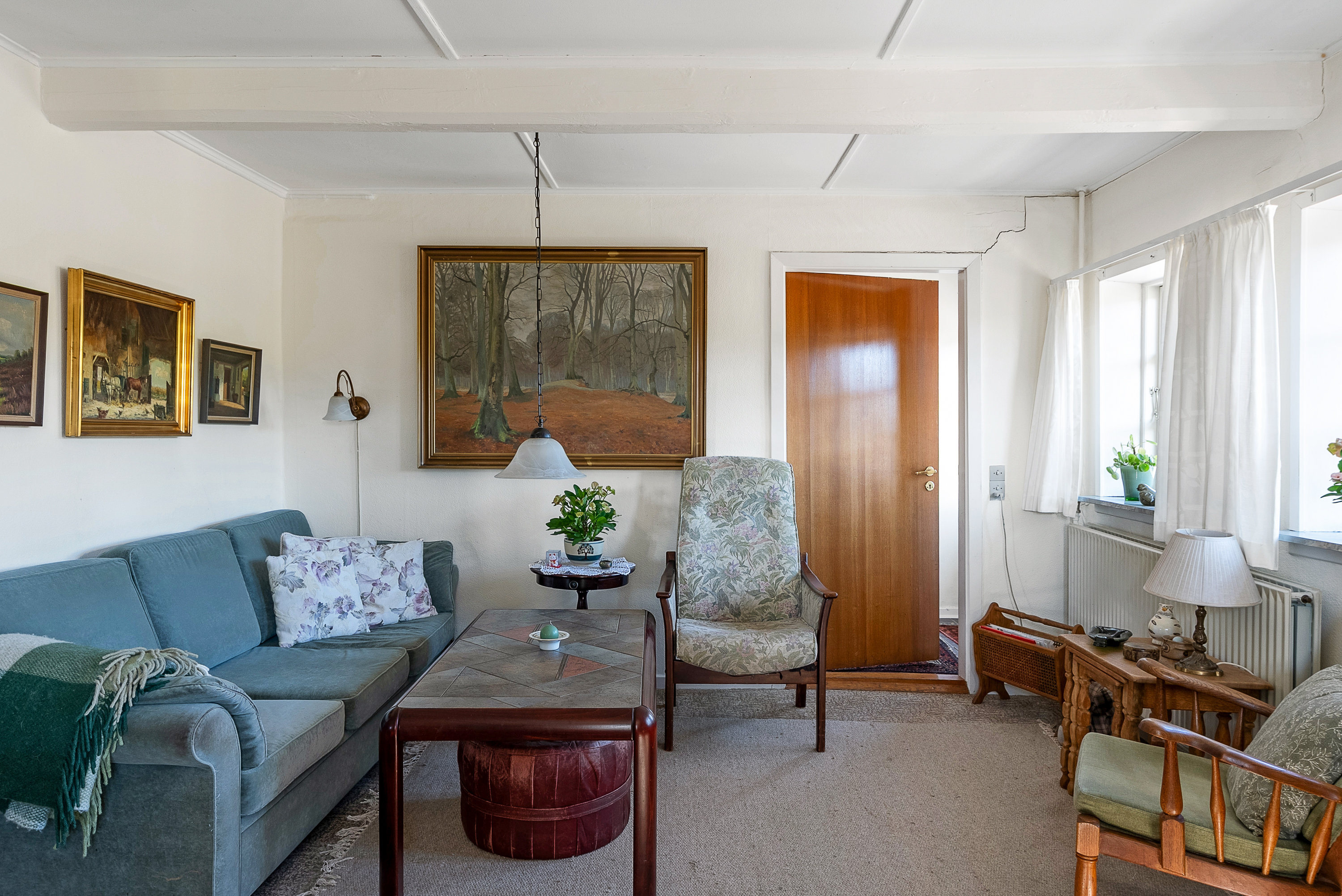 Fremhævet stue billede i fuldskærmstilstand. Billede af Agermosevej 15, Diernæs, 5600 Faaborg