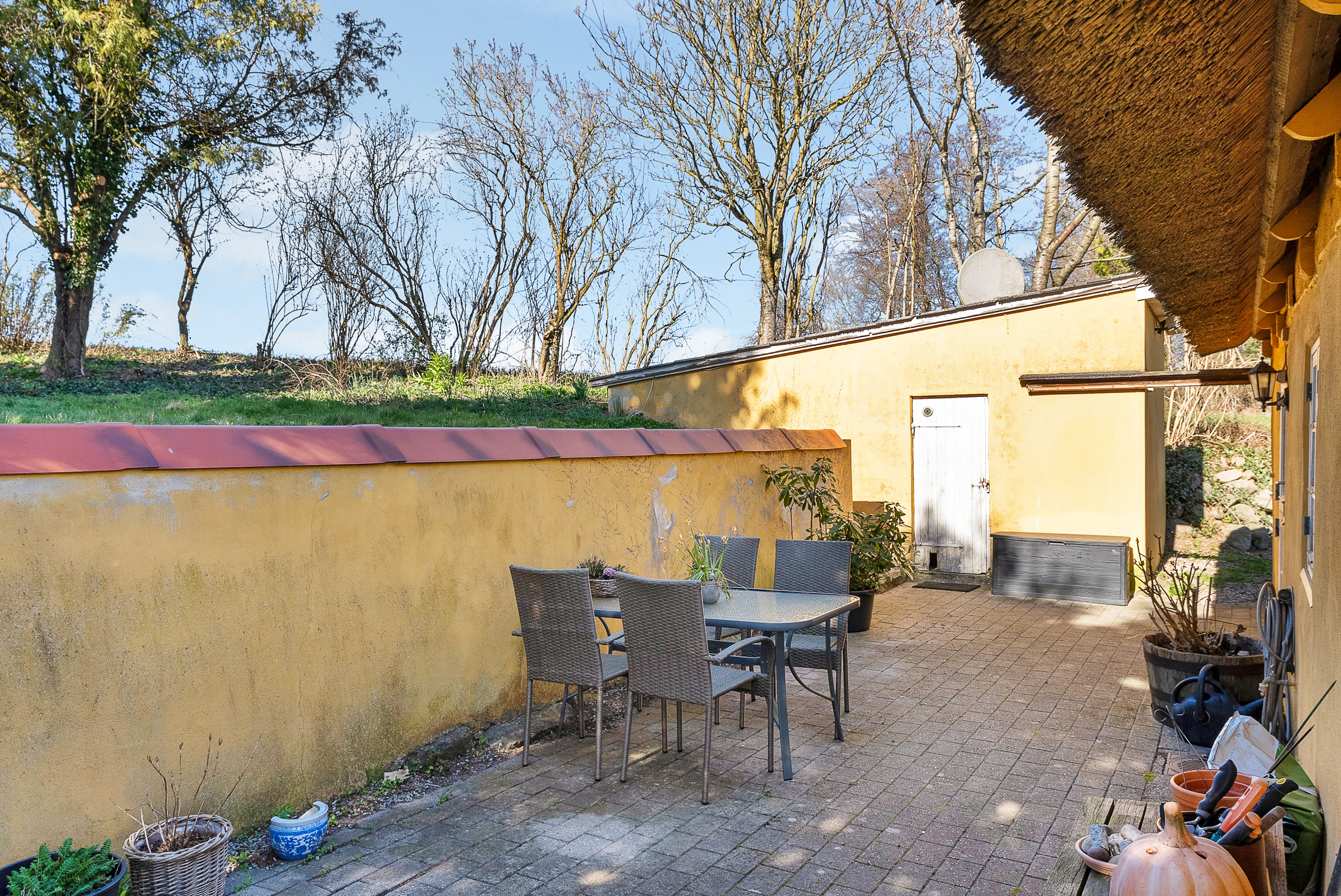 Fremhævet terrasse billede i fuldskærmstilstand. Billede af Agermosevej 15, Diernæs, 5600 Faaborg