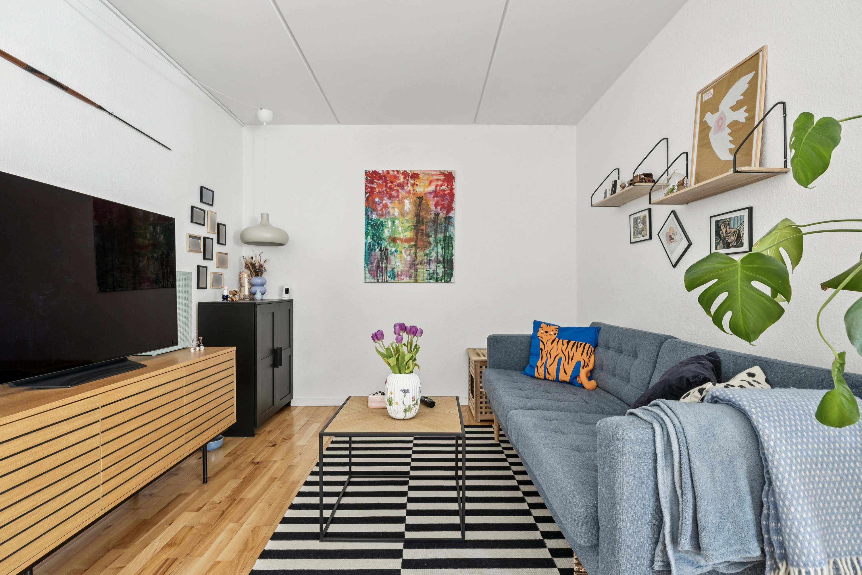 Fremhævet stue billede i fuldskærmstilstand. Billede af Egelykkeparken 27C, 2670 Greve