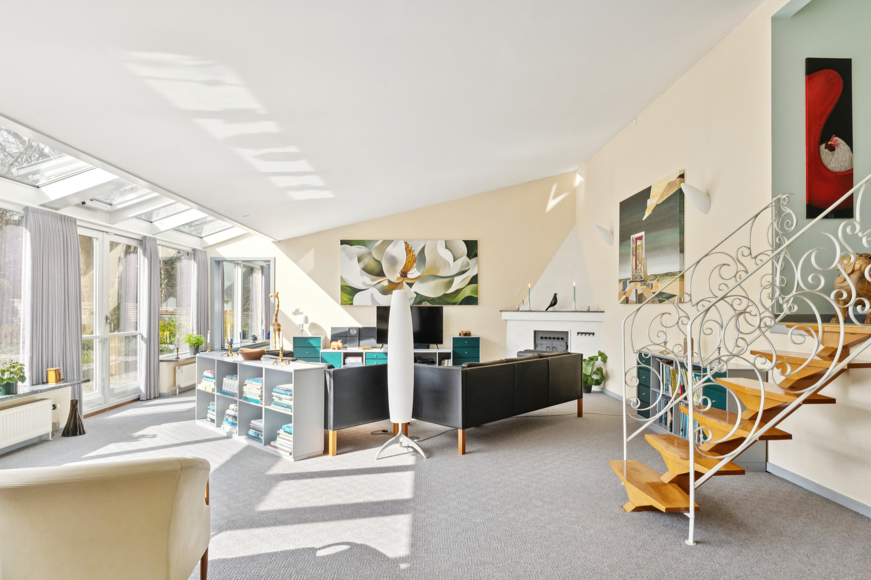 Fremhævet stue billede i fuldskærmstilstand. Billede af Bagsværdvej 246A, 2880 Bagsværd