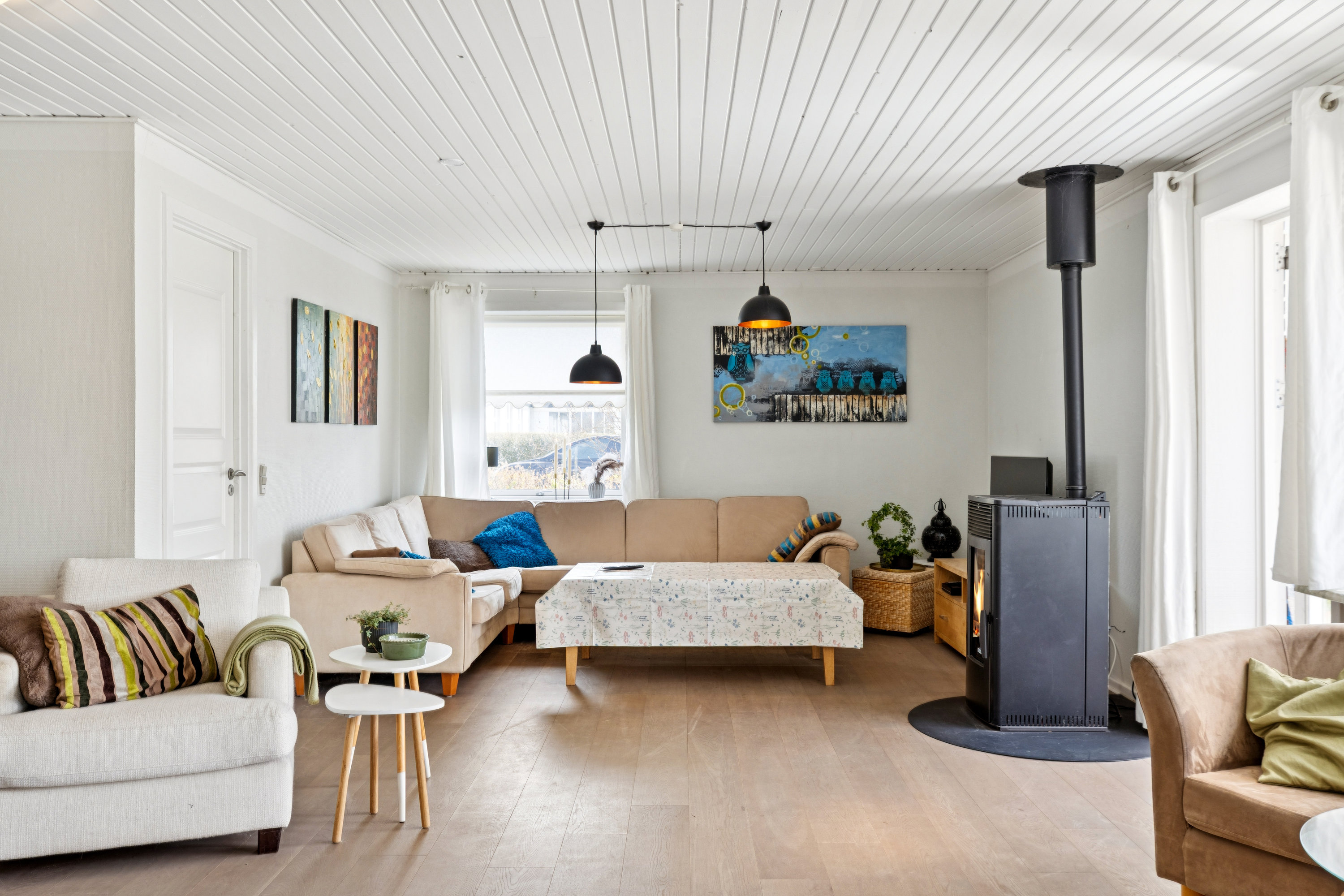 Fremhævet stue billede i fuldskærmstilstand. Billede af Gammelhave 20, Lysabild, 6470 Sydals