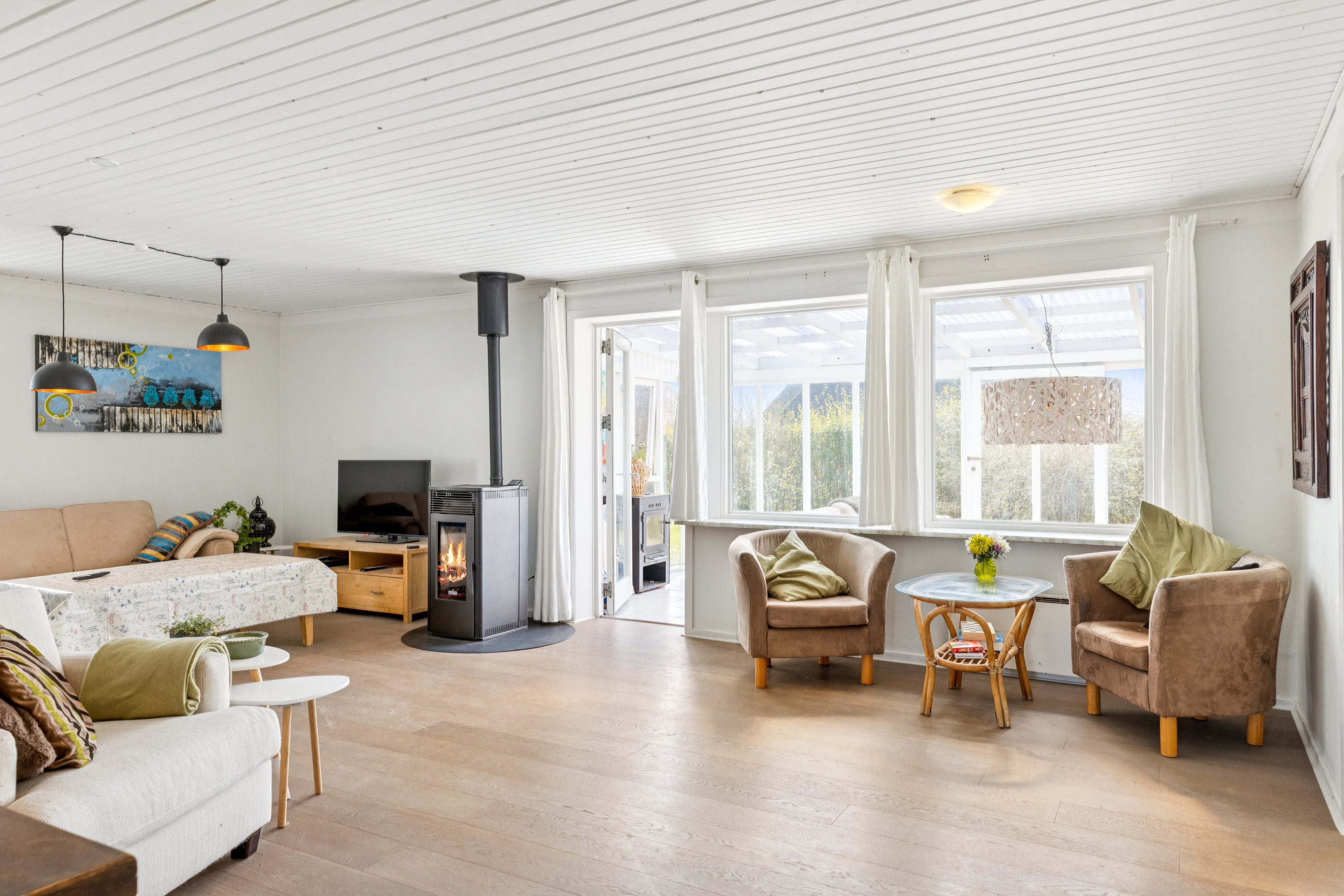 Fremhævet stue billede i fuldskærmstilstand. Billede af Gammelhave 20, Lysabild, 6470 Sydals