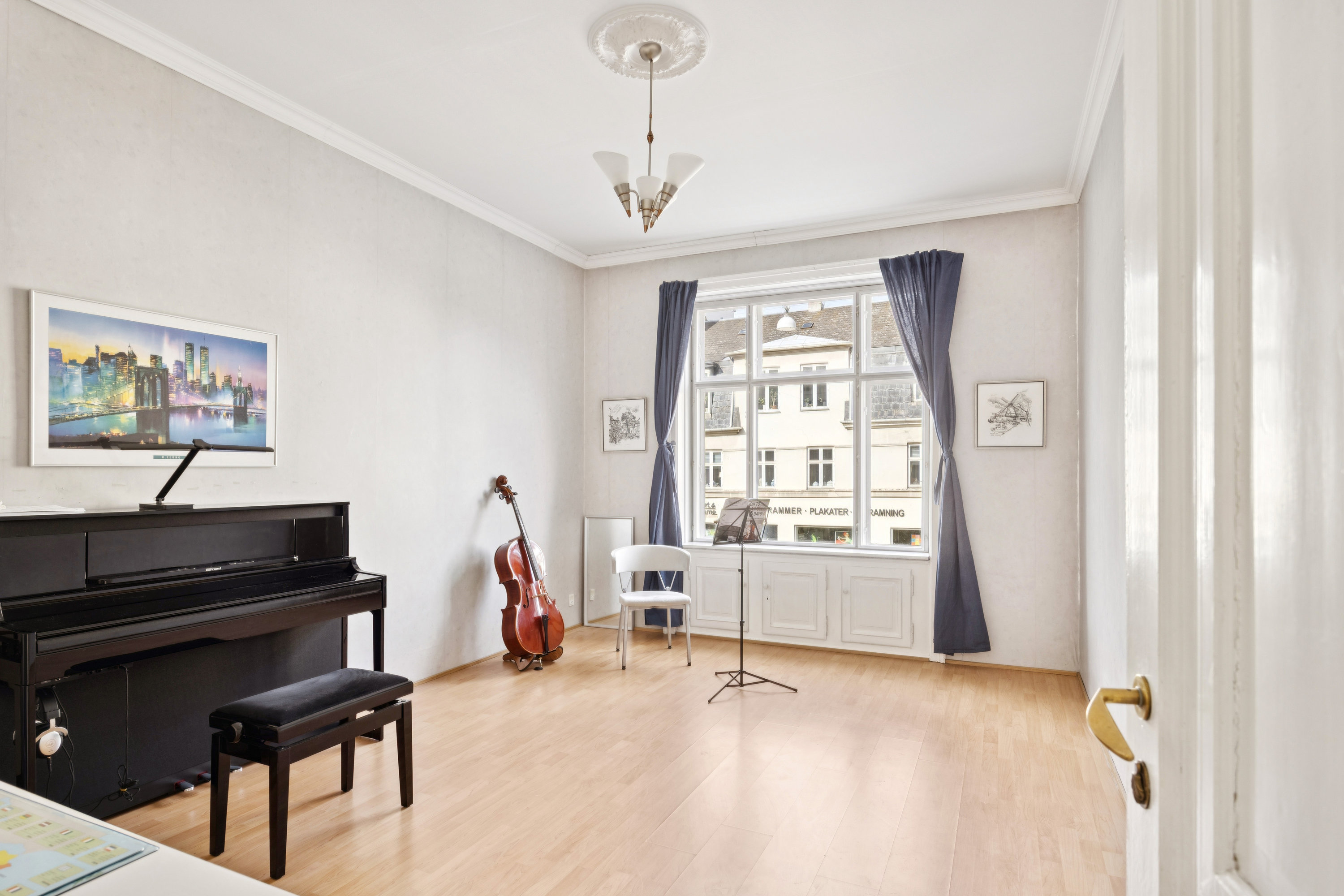 Fremhævet stue billede i fuldskærmstilstand. Billede af Åboulevard 31, 1. tv., 1960 Frederiksberg C