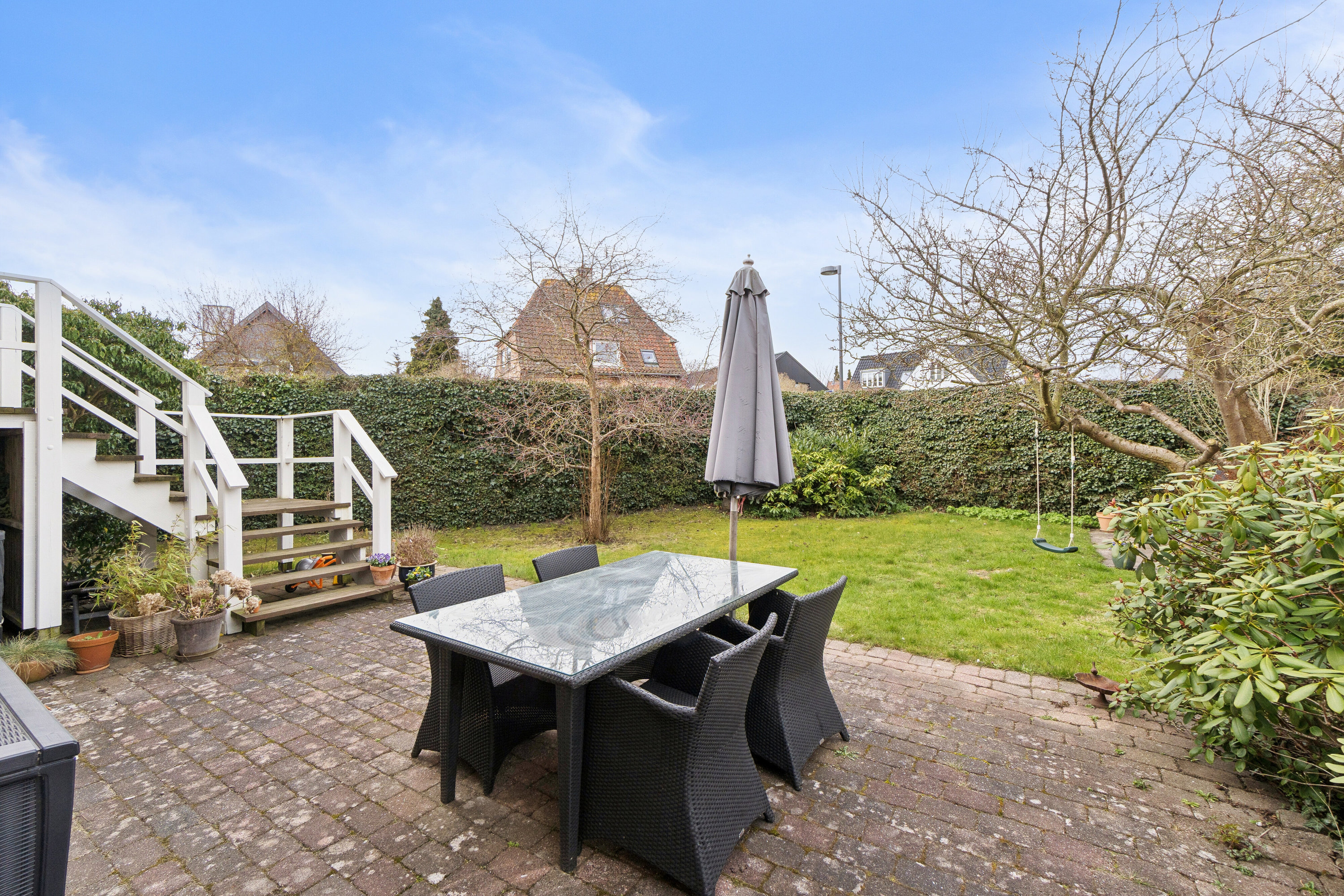 Fremhævet terrasse billede i fuldskærmstilstand. Billede af Roselillevej 40, 2300 København S