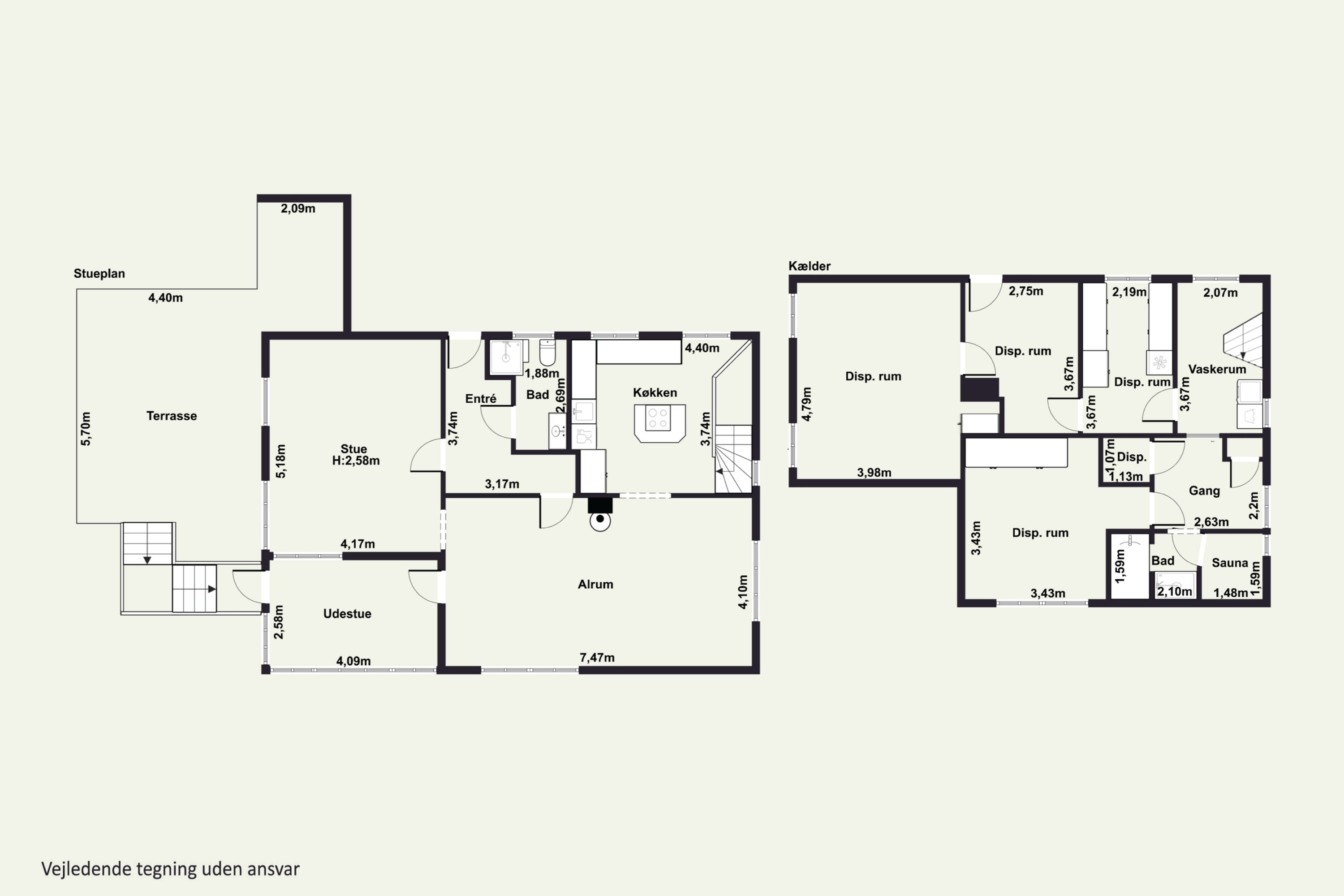 Plantegninger billede af Roselillevej 40, 2300 København S