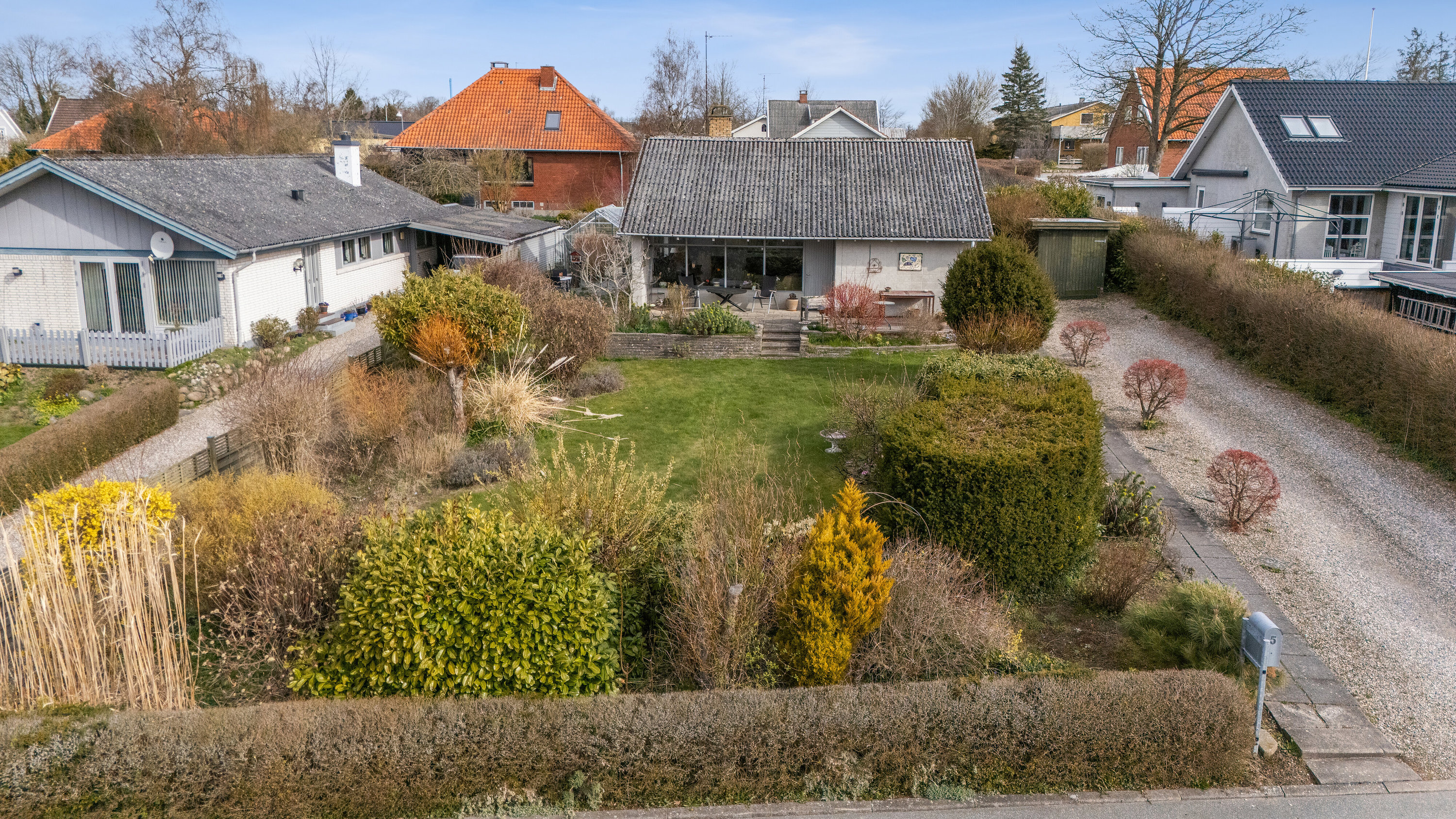 Fremhævet luftfoto billede i fuldskærmstilstand. Billede af L P Frøslevsvej 5, 4560 Vig