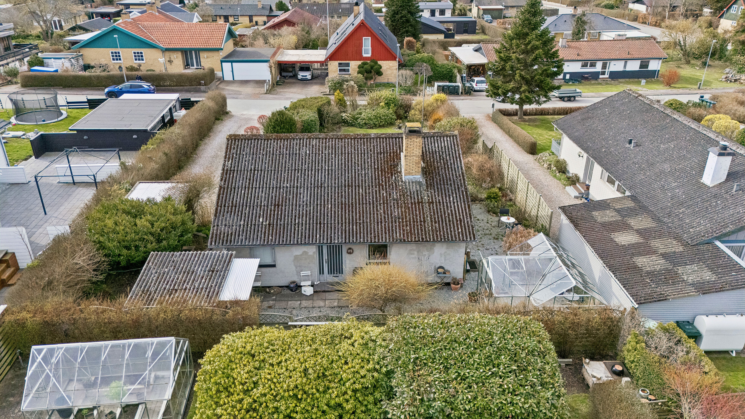 Fremhævet luftfoto billede i fuldskærmstilstand. Billede af L P Frøslevsvej 5, 4560 Vig