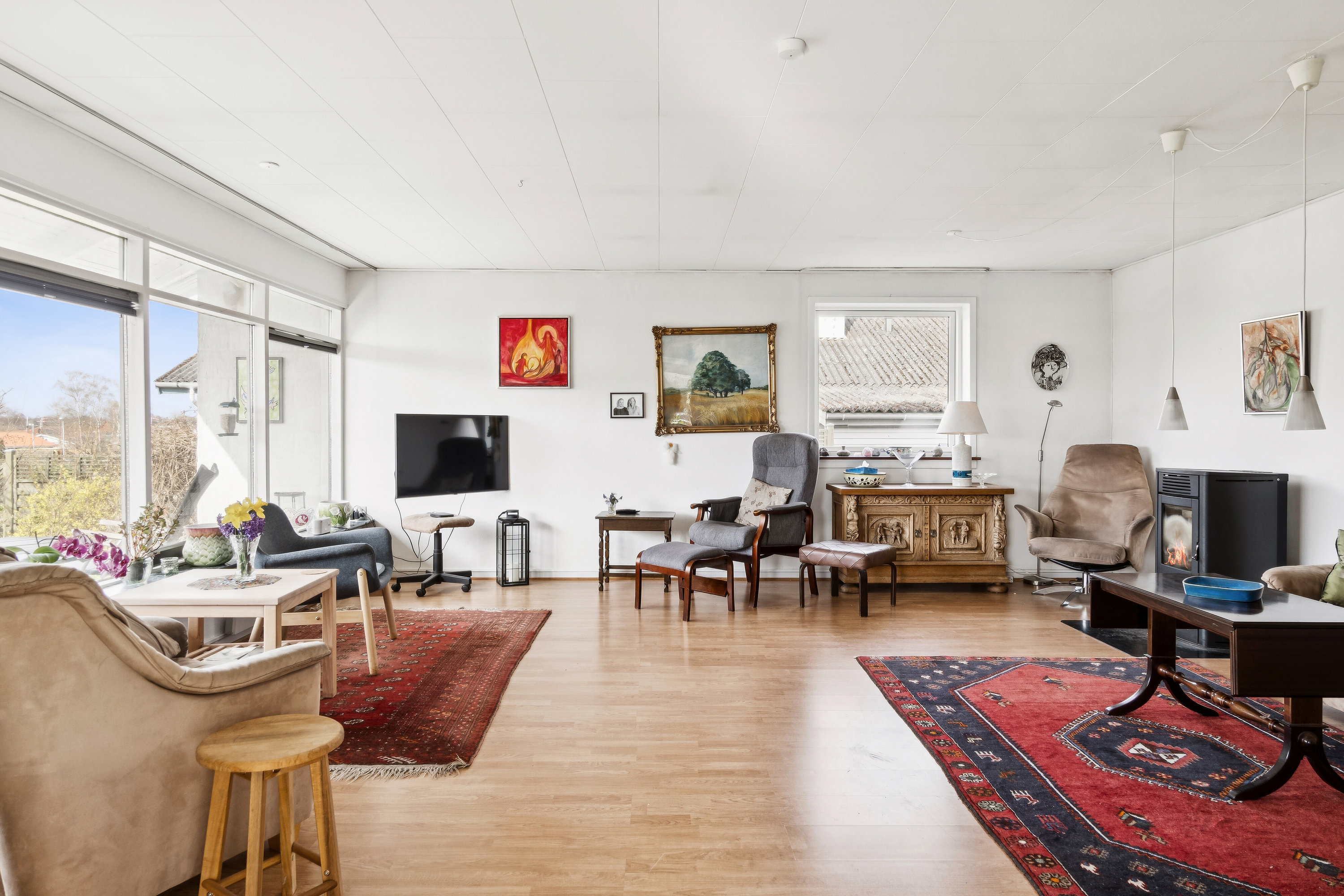 Fremhævet stue billede i fuldskærmstilstand. Billede af L P Frøslevsvej 5, 4560 Vig