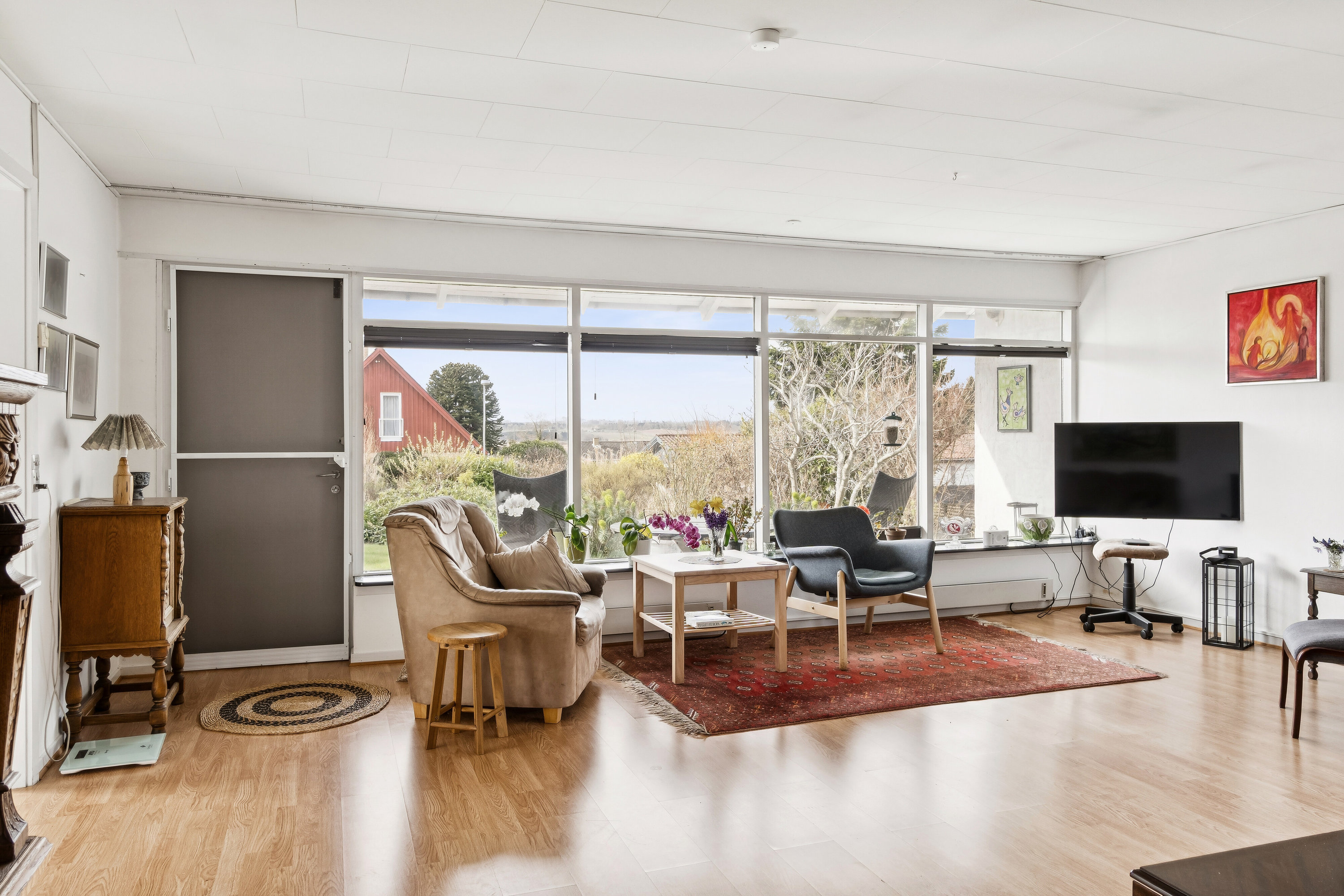 Fremhævet stue billede i fuldskærmstilstand. Billede af L P Frøslevsvej 5, 4560 Vig