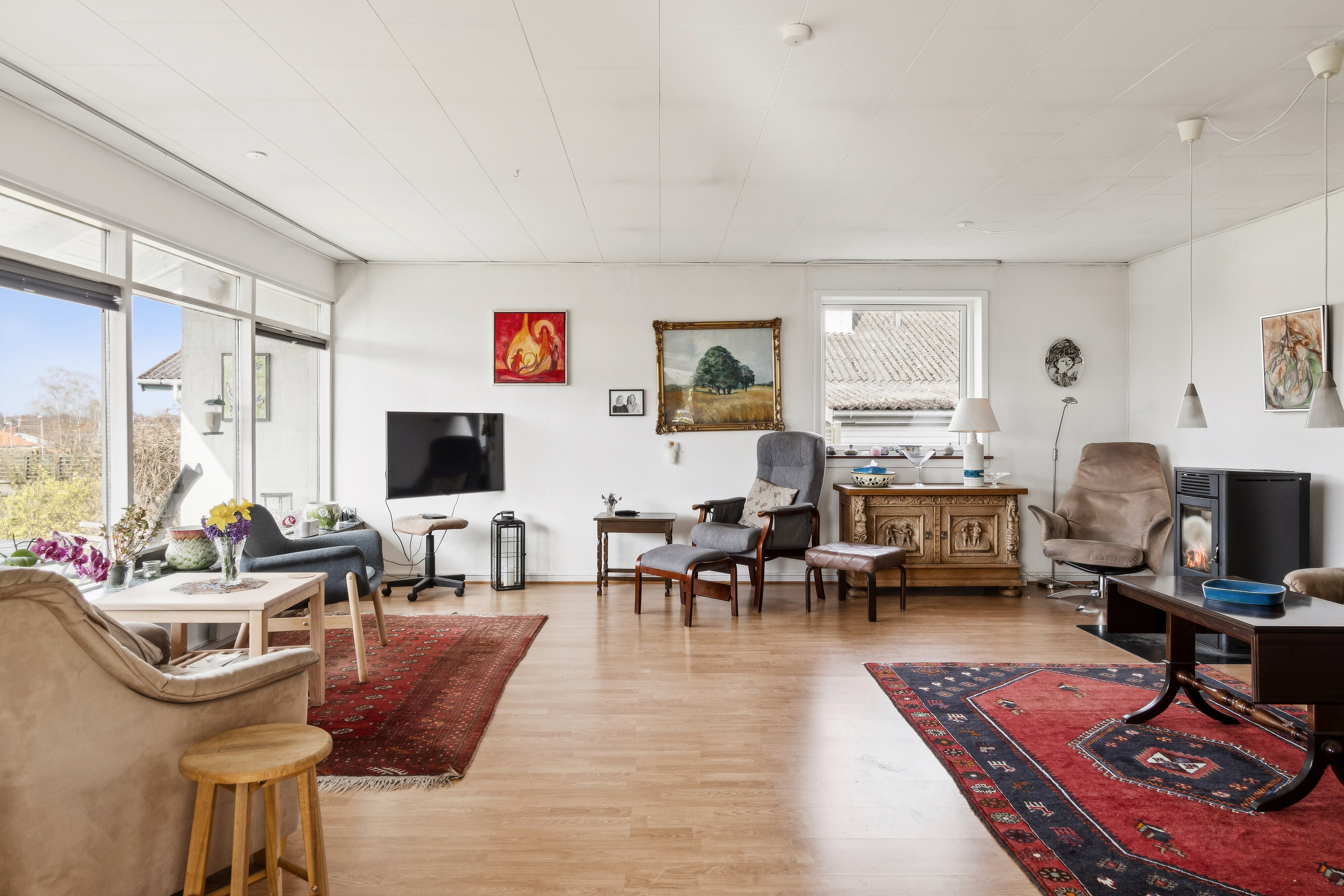 Fremhævet stue billede i fuldskærmstilstand. Billede af L P Frøslevsvej 5, 4560 Vig