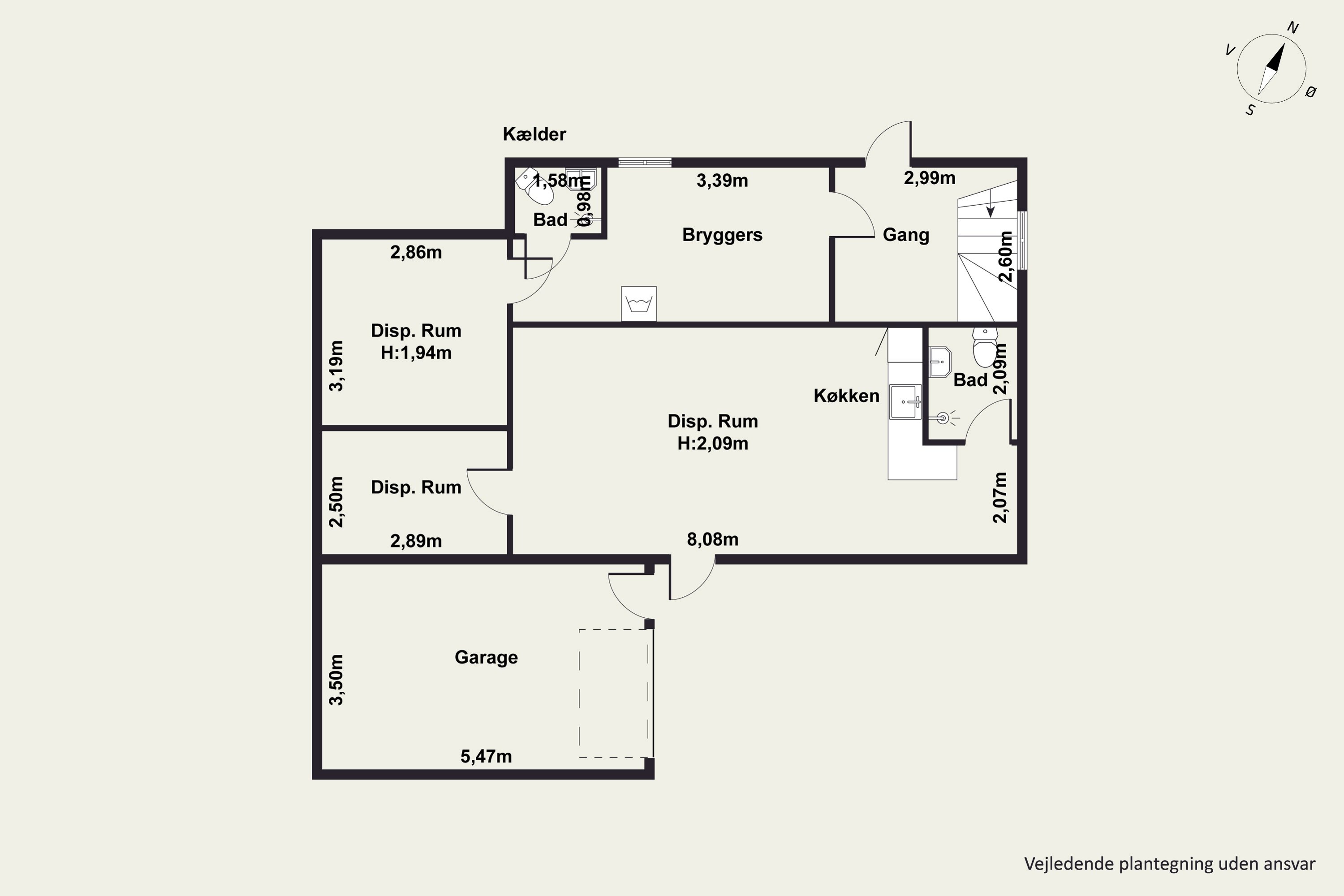 Plantegninger billede af Kongsdalvej 35, 2720 Vanløse