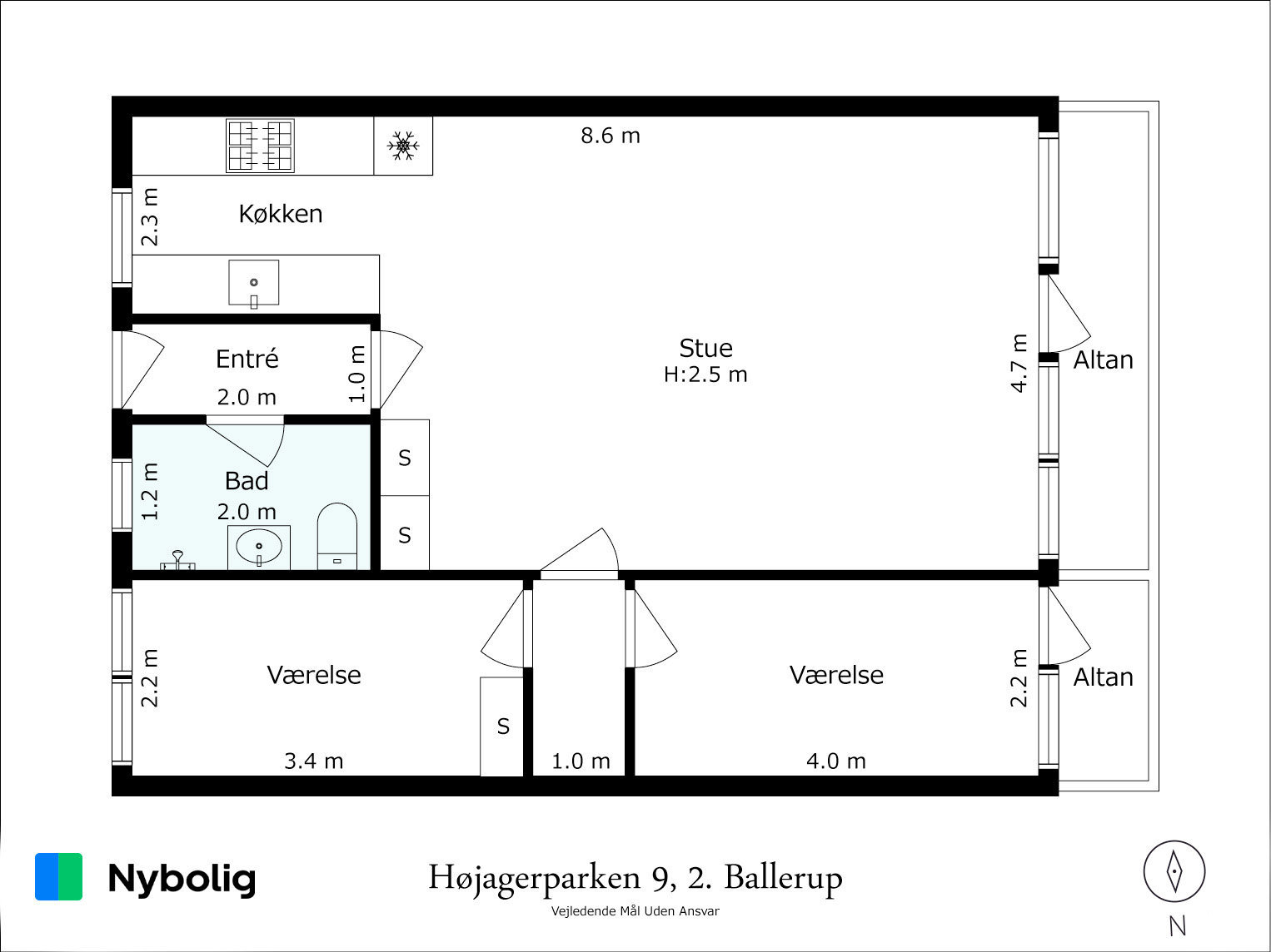 Fremhævet  billede i fuldskærmstilstand. Billede af Højagerparken 9, 2., 2750 Ballerup