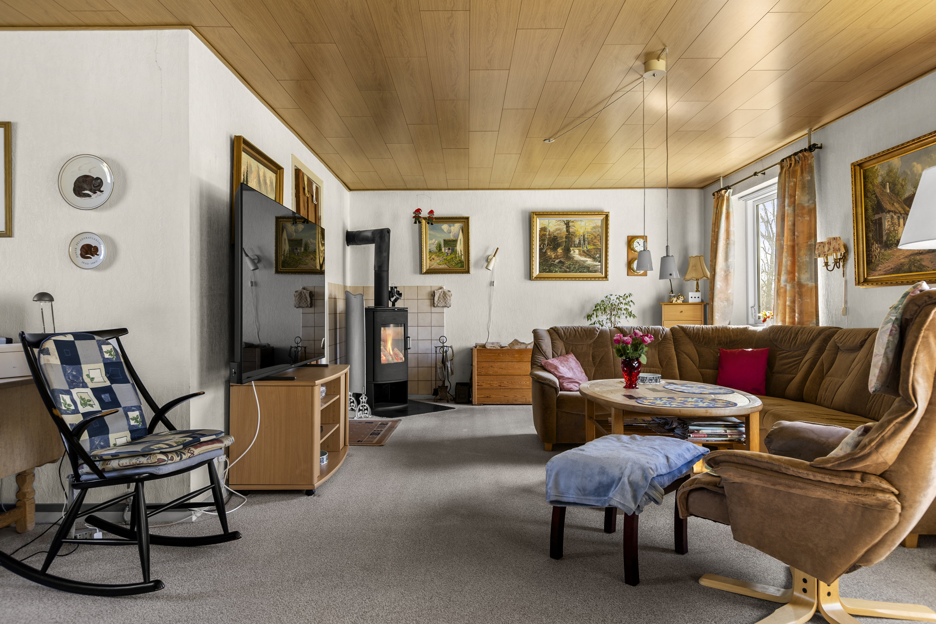 Fremhævet stue billede i fuldskærmstilstand. Billede af Frederikslundvej 17, Ll Frederikslund, 4200 Slagelse