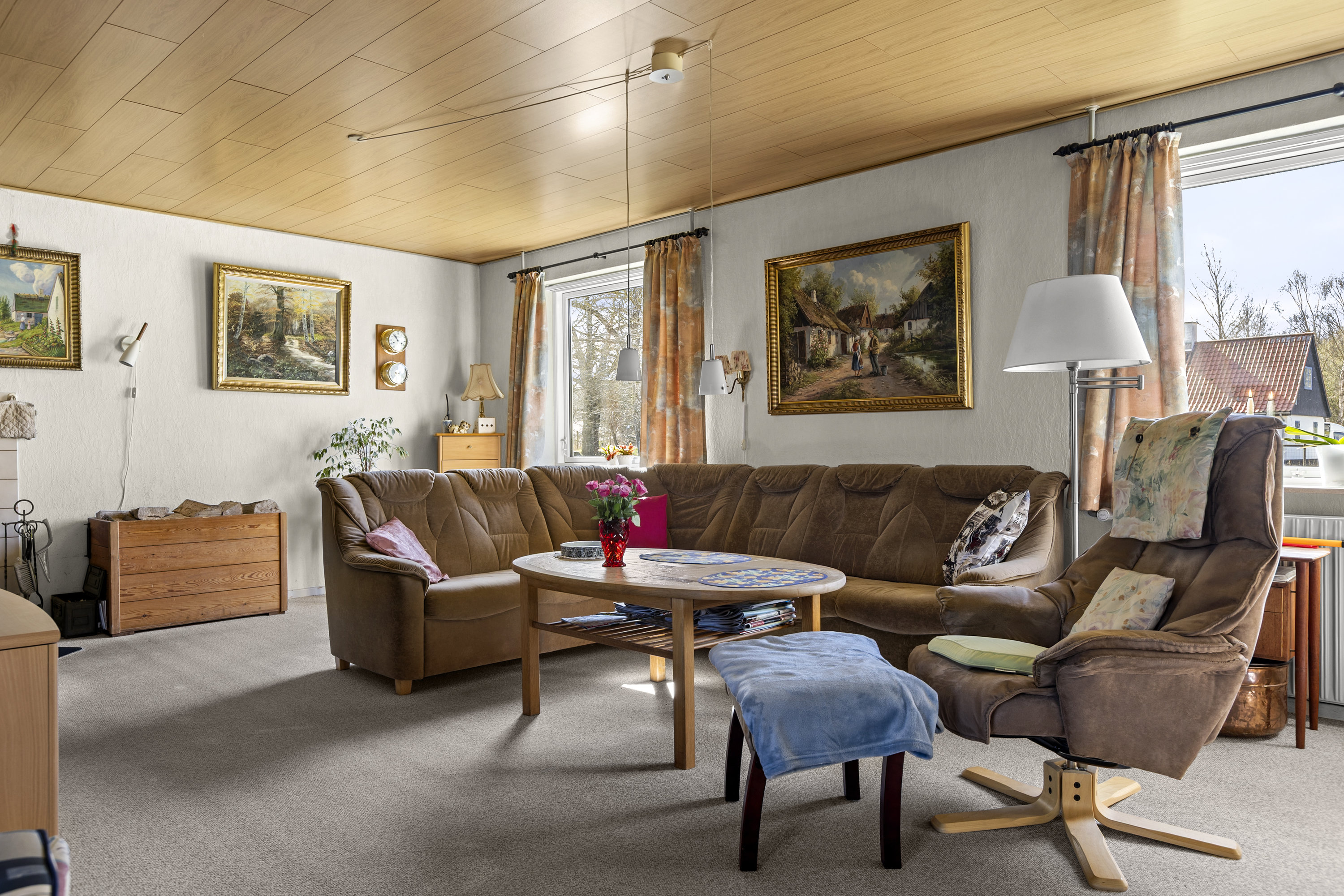 Fremhævet stue billede i fuldskærmstilstand. Billede af Frederikslundvej 17, Ll Frederikslund, 4200 Slagelse