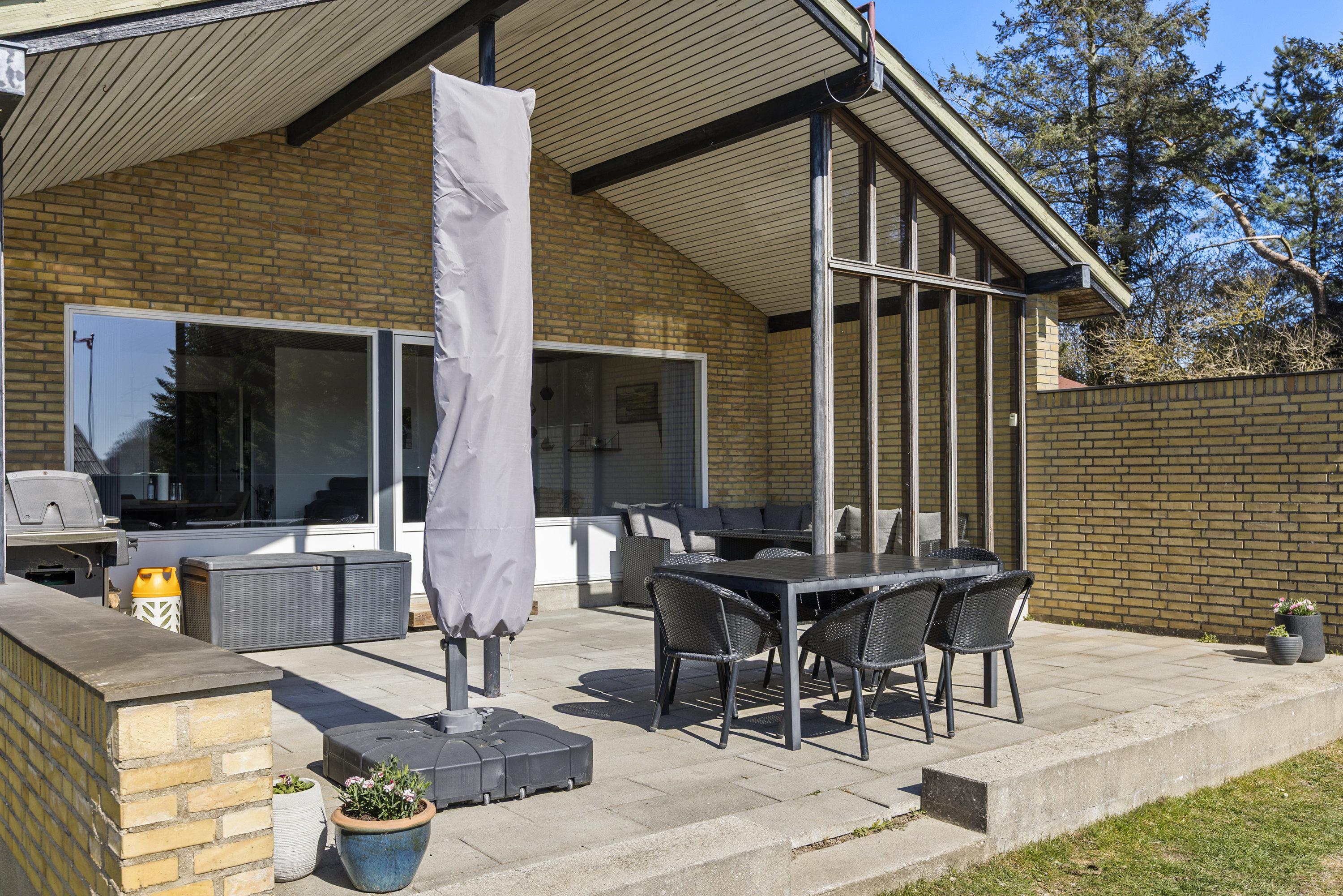 Fremhævet terrasse billede i fuldskærmstilstand. Billede af Pilevej 1, 4295 Stenlille