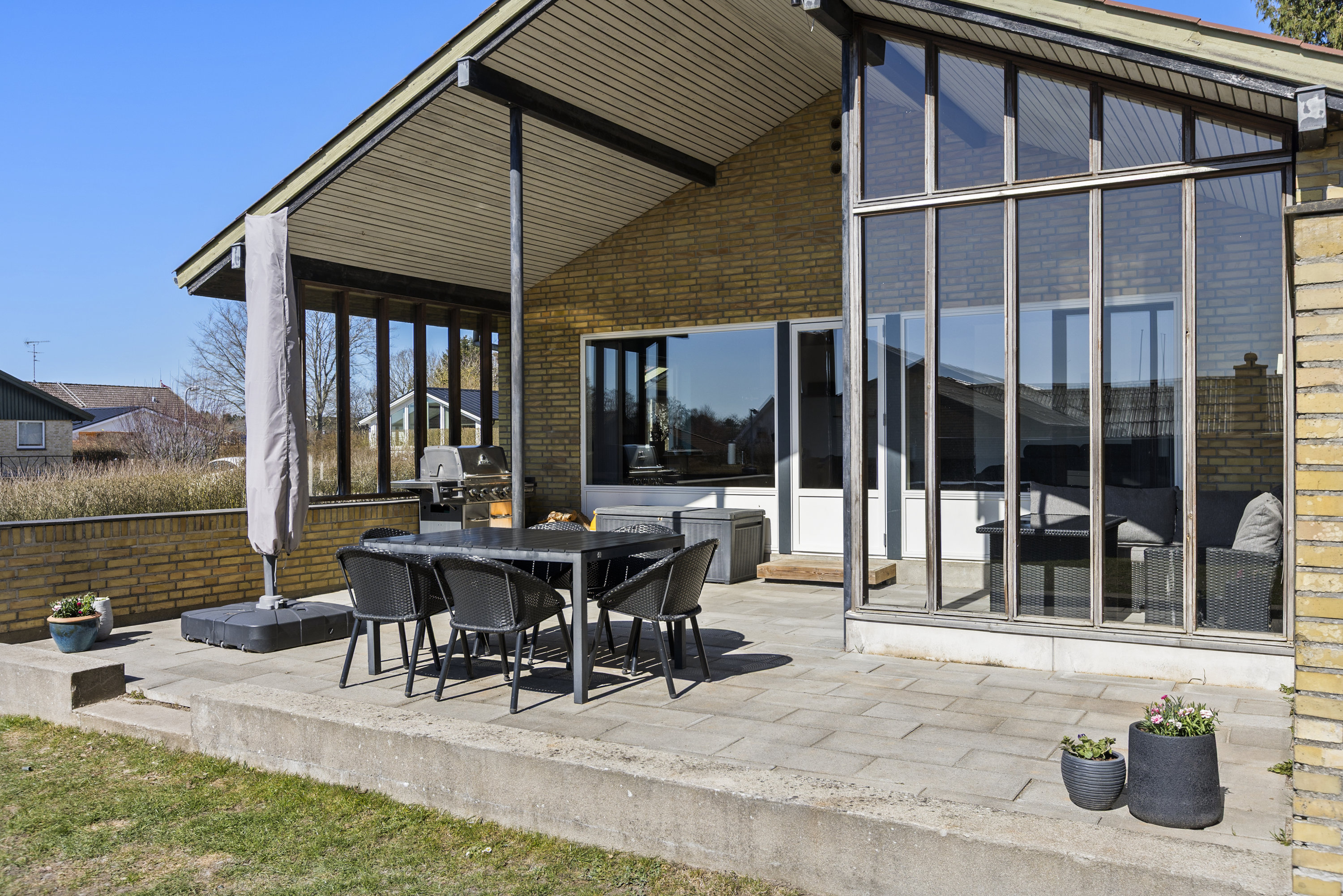 Fremhævet terrasse billede i fuldskærmstilstand. Billede af Pilevej 1, 4295 Stenlille