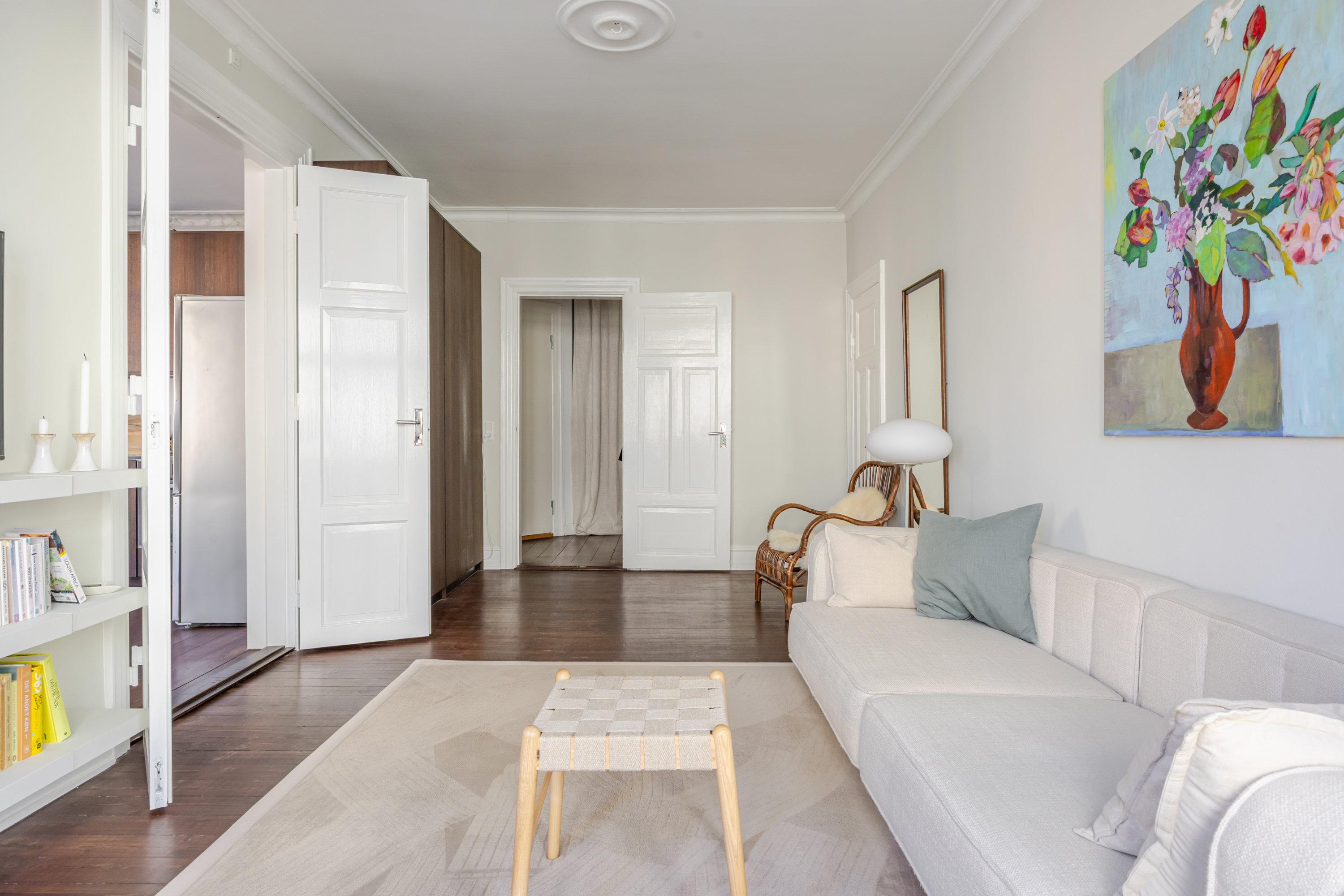 Fremhævet andet billede i fuldskærmstilstand. Billede af P.D. Løvs Allé 9, 2. th., 2200 København N