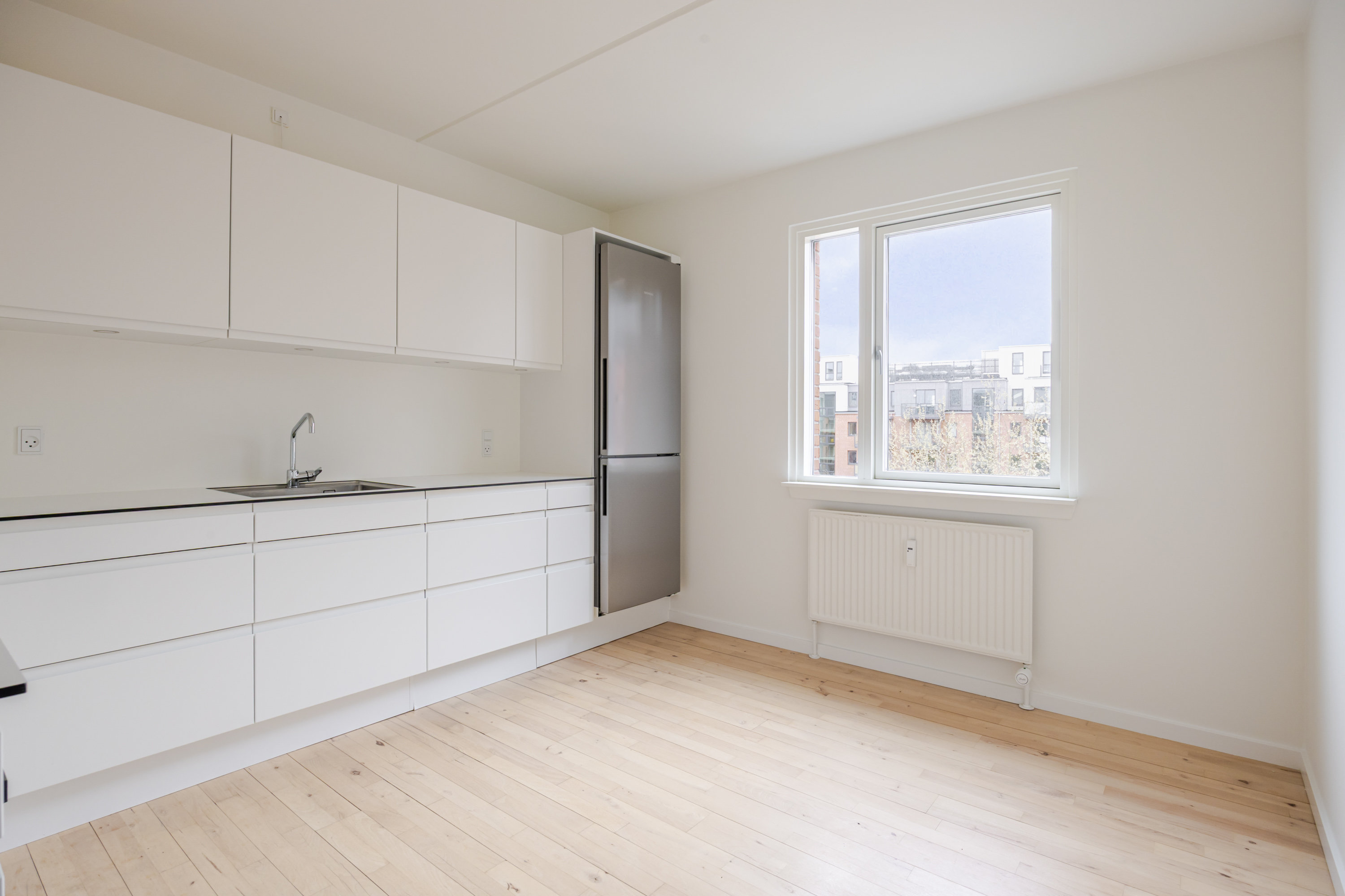 Fremhævet andet billede i fuldskærmstilstand. Billede af Mjølnerparken 26, 3. th., 2200 København N