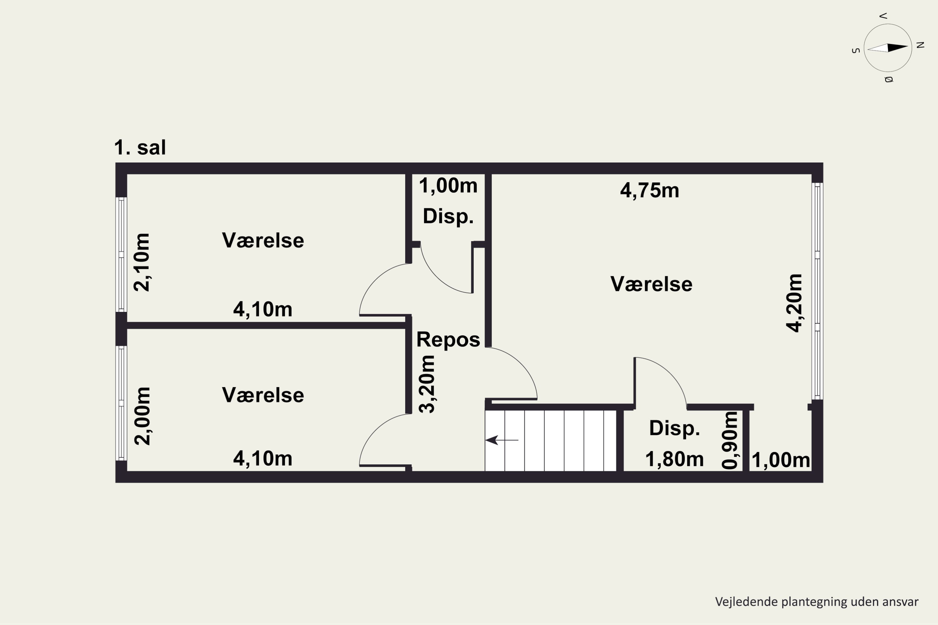 Plantegninger billede af Nålemagervej 40, 8920 Randers NV