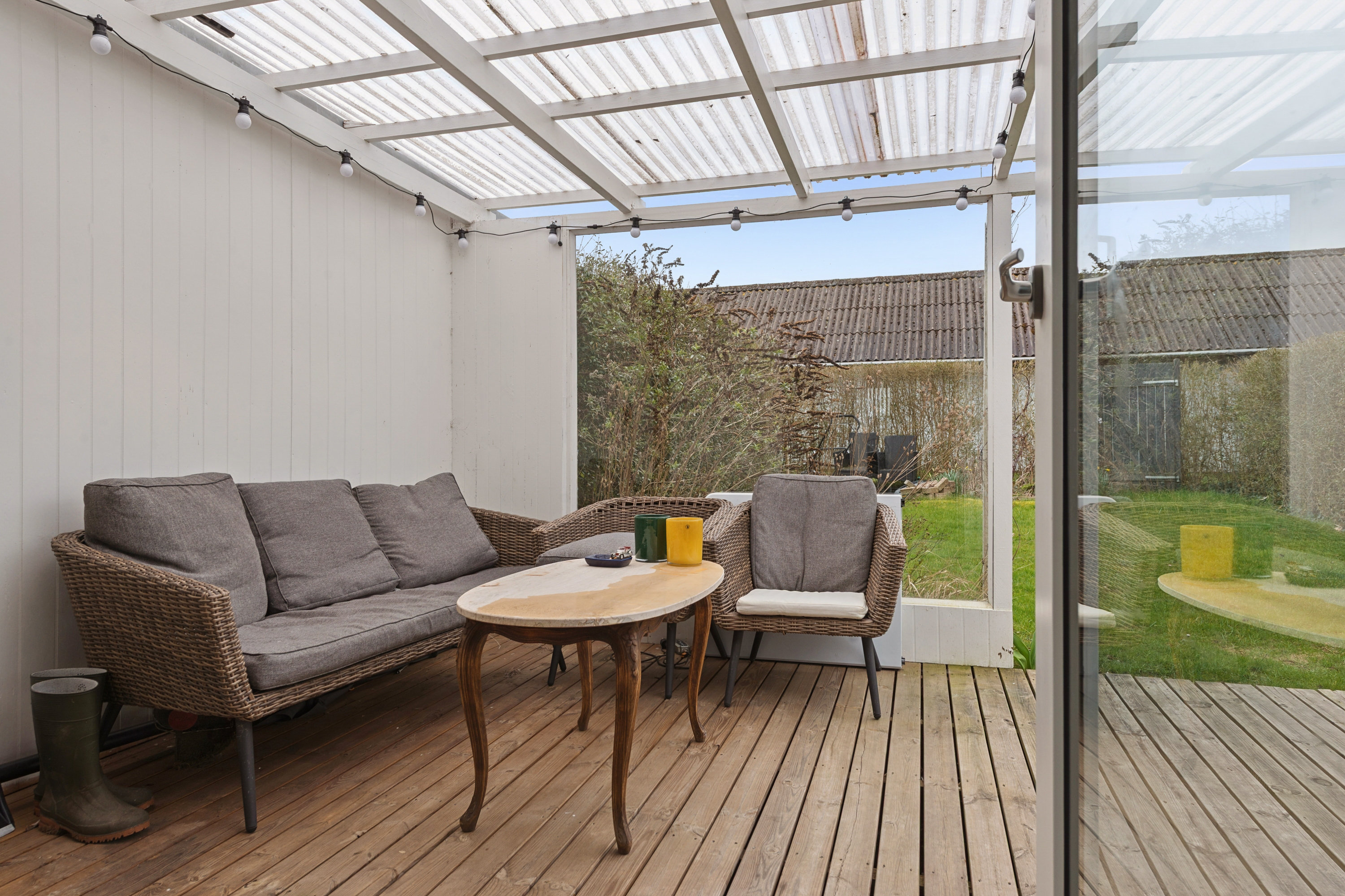 Fremhævet terrasse billede i fuldskærmstilstand. Billede af Lundegårdsparken 22, 4030 Tune