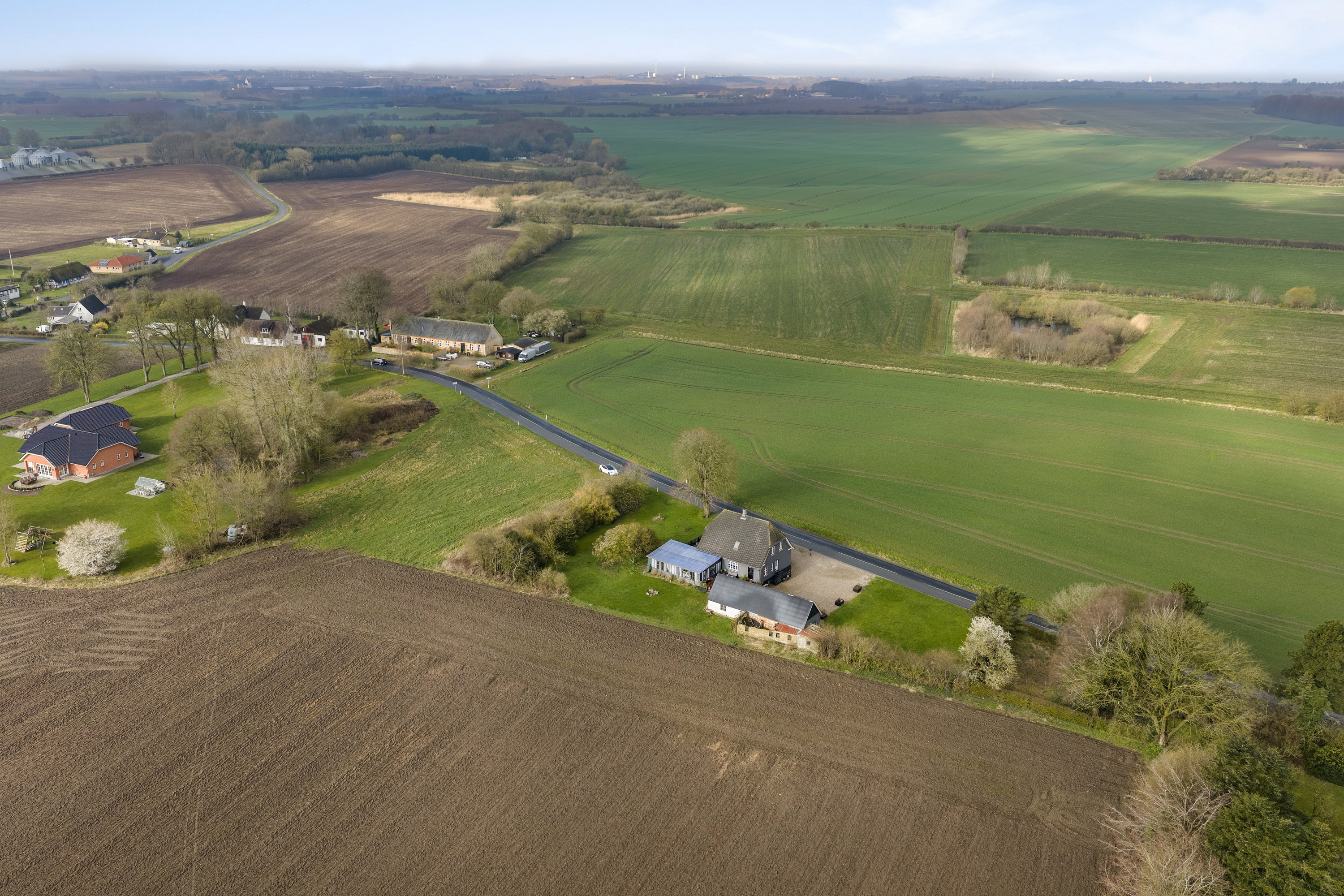 Fremhævet luftfoto billede i fuldskærmstilstand. Billede af Gamtoftevej 42, Gamtofte, 5610 Assens