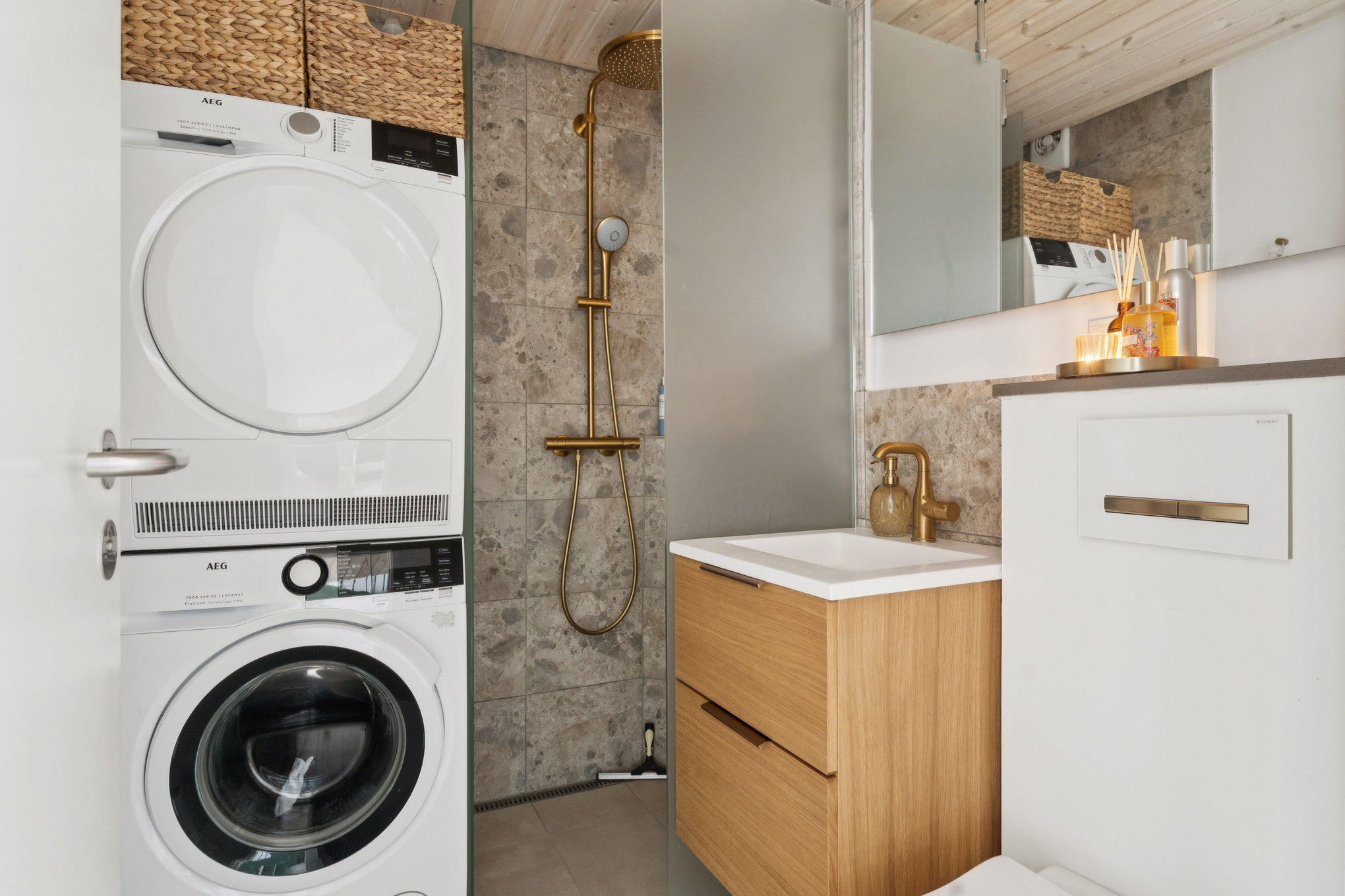 Fremhævet badeværelse billede i fuldskærmstilstand. Billede af Nålemagervej 40, 8920 Randers NV