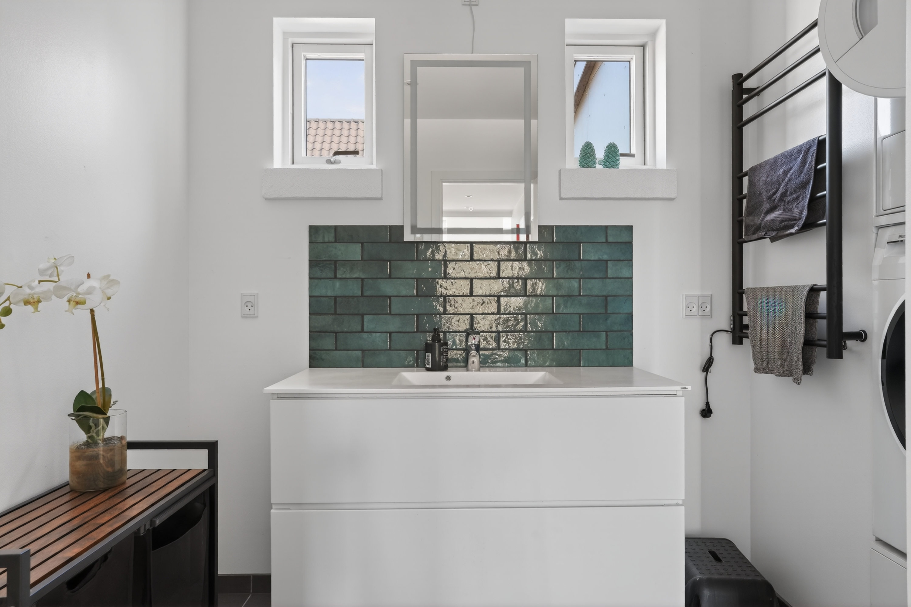 Fremhævet badeværelse billede i fuldskærmstilstand. Billede af Stenhøjalle 6, 4581 Rørvig