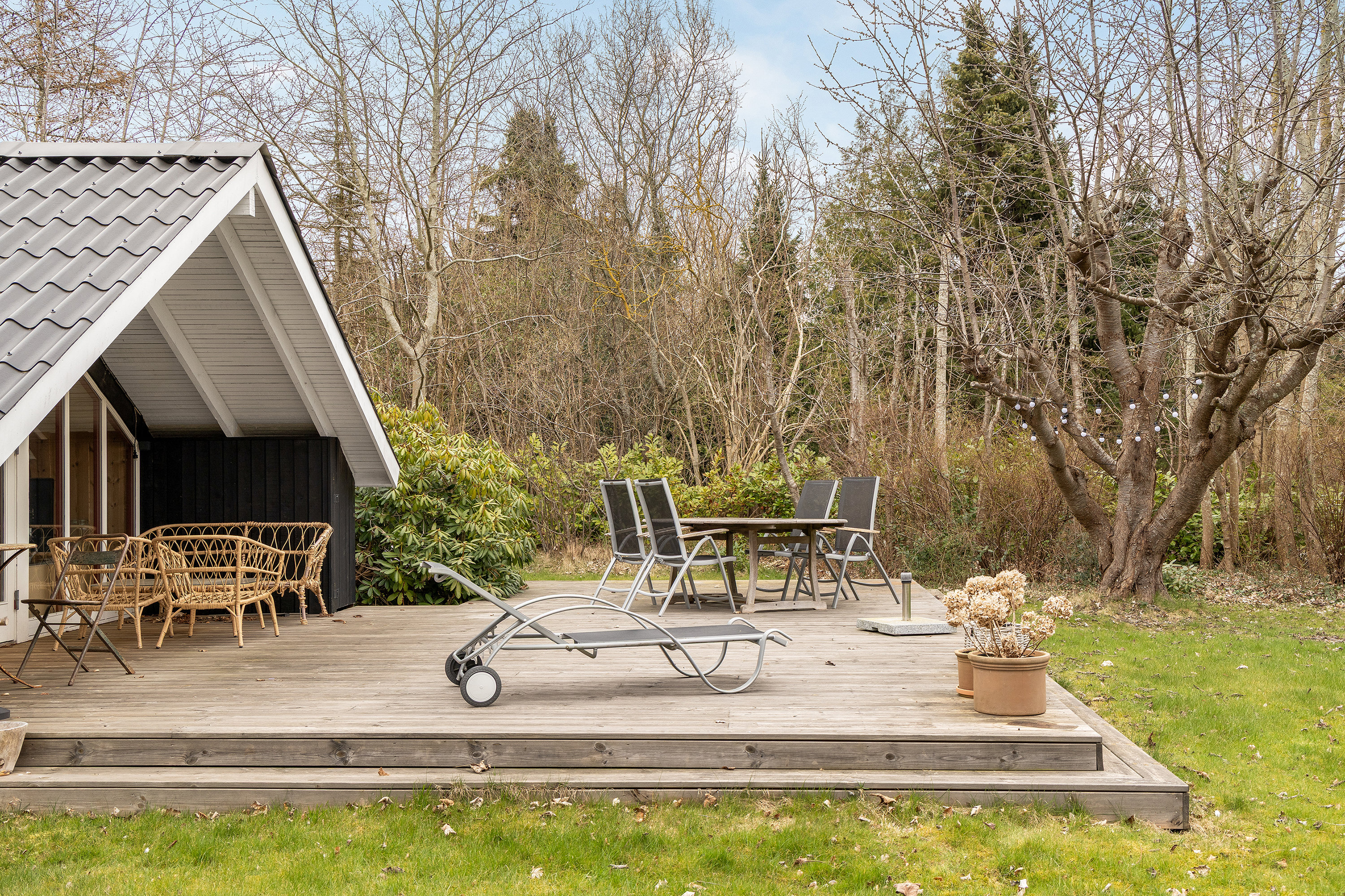 Fremhævet terrasse billede i fuldskærmstilstand. Billede af Agerkær 25, Udsholt, 3250 Gilleleje