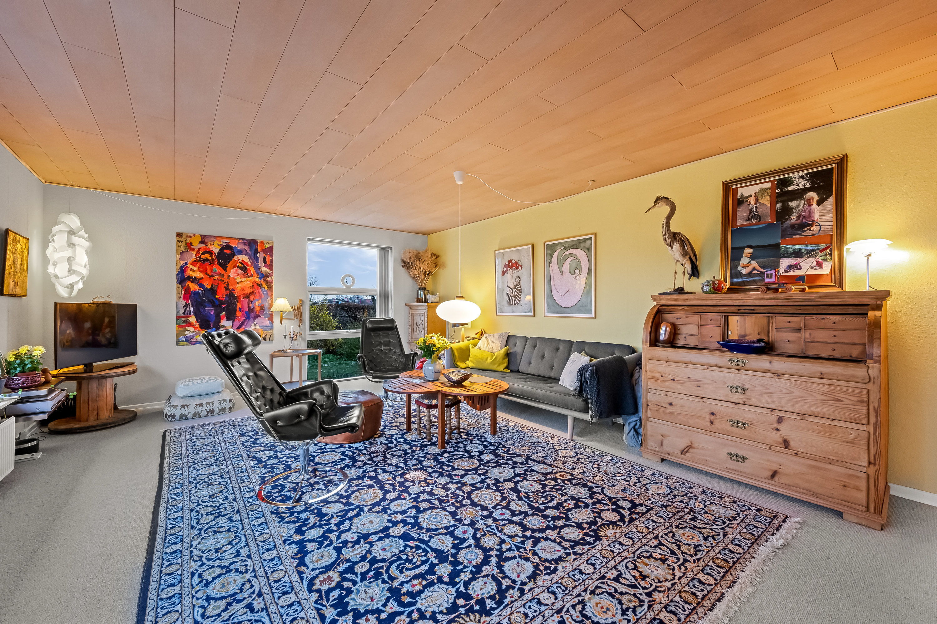 Fremhævet stue billede i fuldskærmstilstand. Billede af Markledet 35, 6950 Ringkøbing