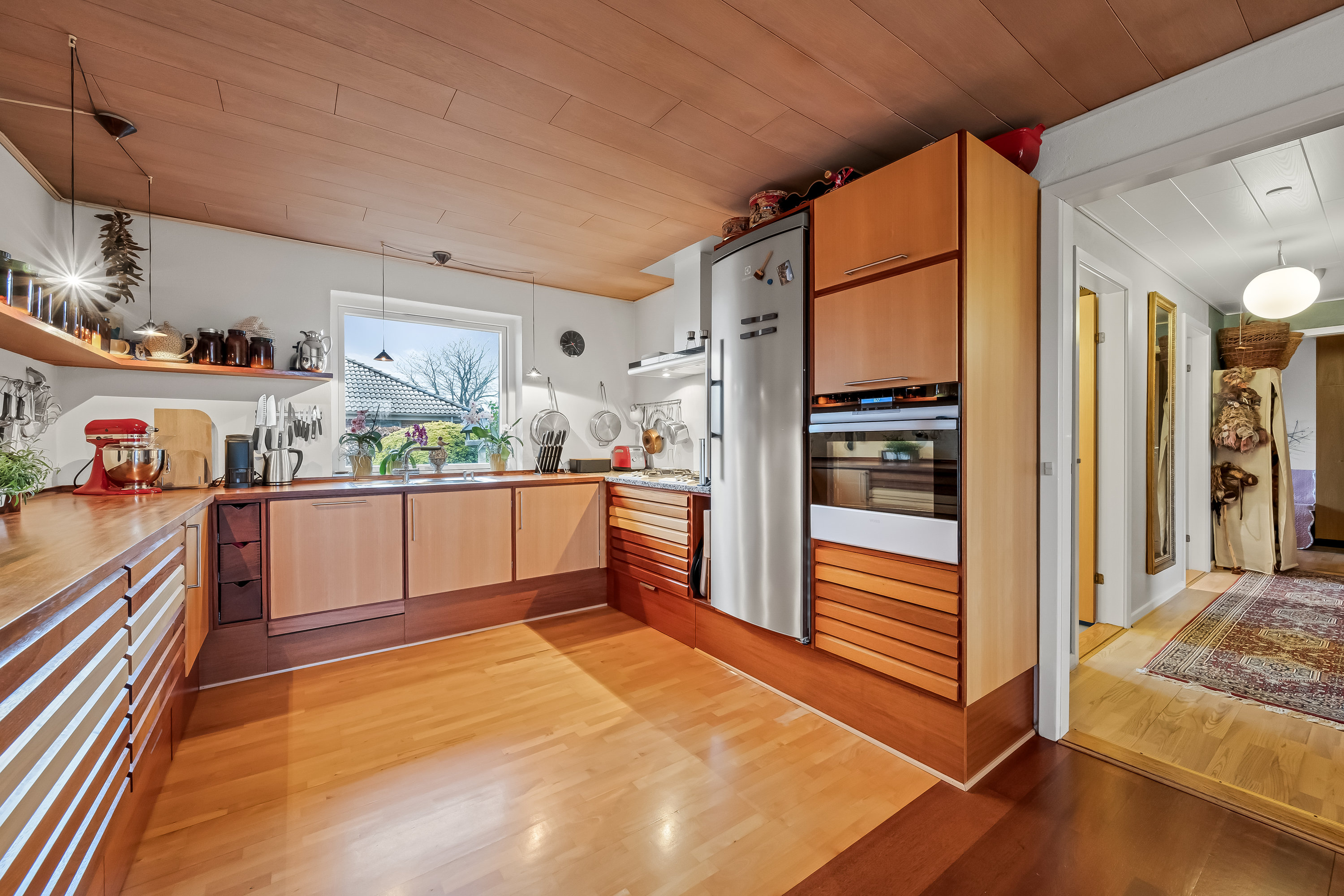 Fremhævet køkken billede i fuldskærmstilstand. Billede af Markledet 35, 6950 Ringkøbing